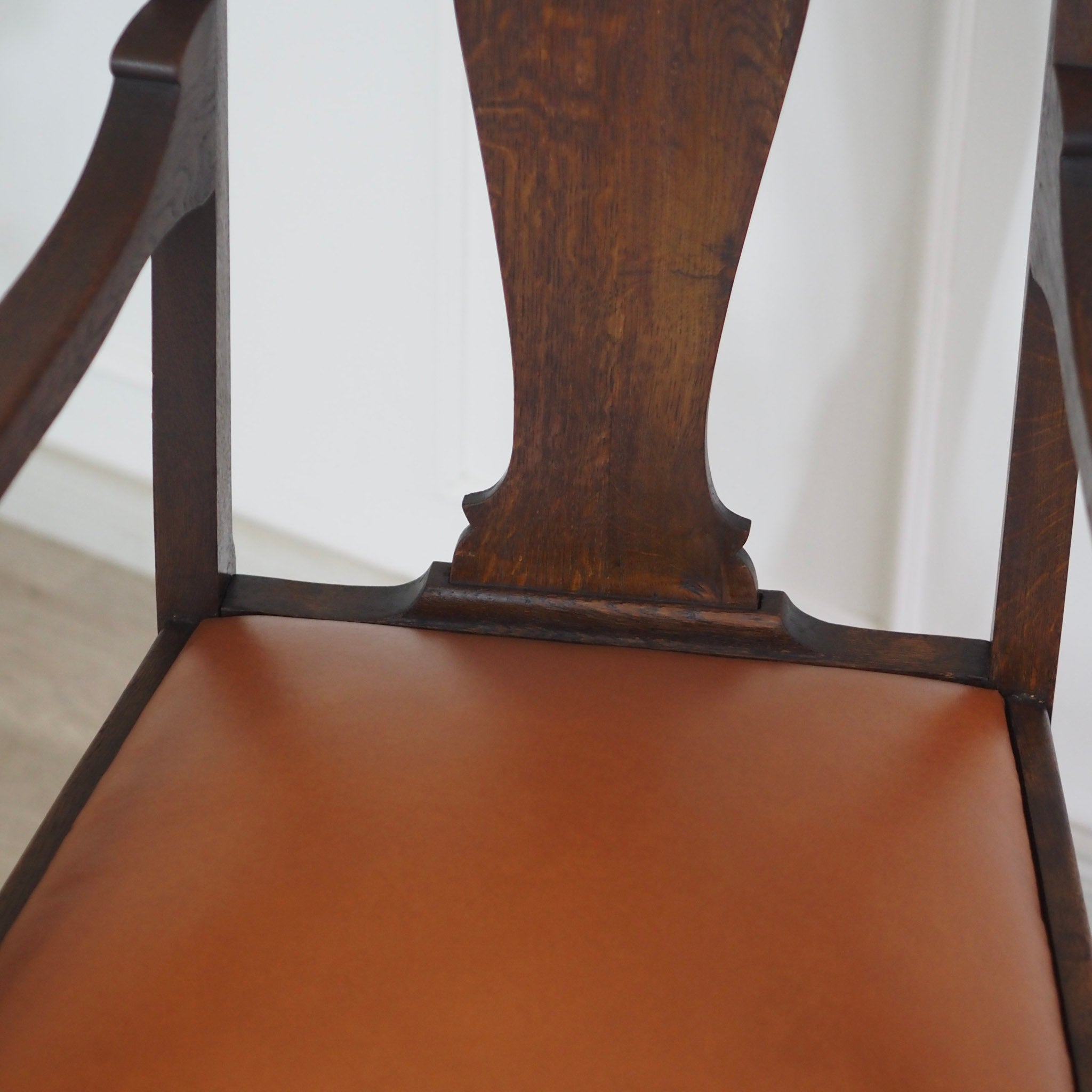 Paar Armlehnstühle Barockstil Eichenholz um 1900