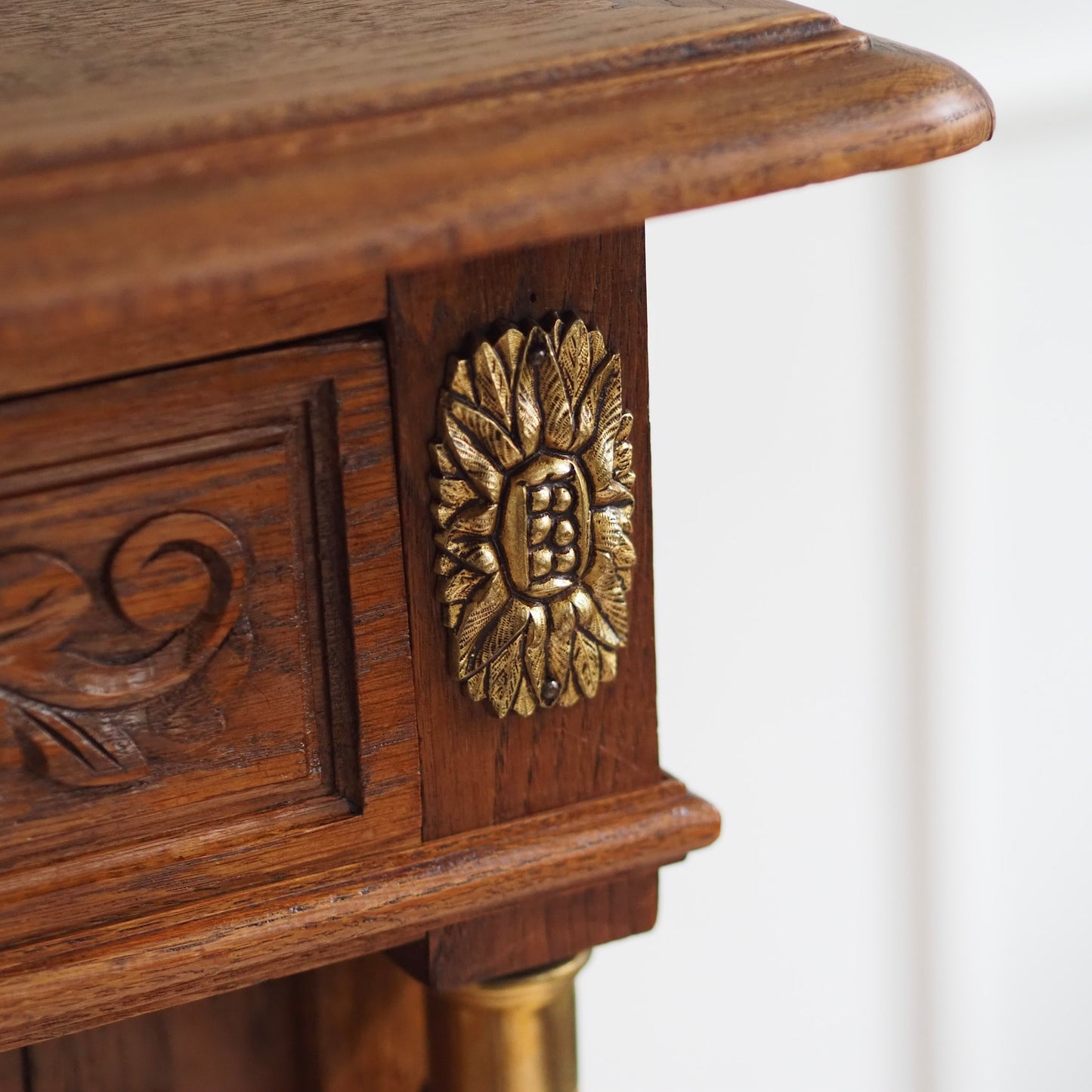 EPOCHE 1900 - Prächtiges Jugendstil Buffet mit Spiegel - Anrichte mit Facettenglas