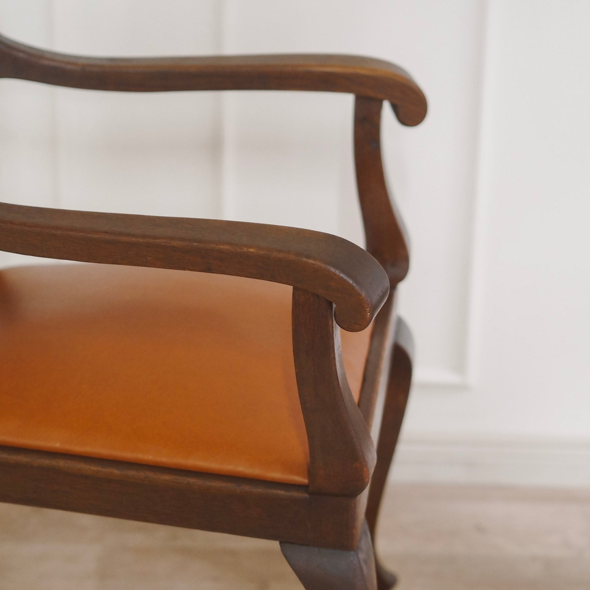 Paar Armlehnstühle Barockstil Eichenholz um 1900