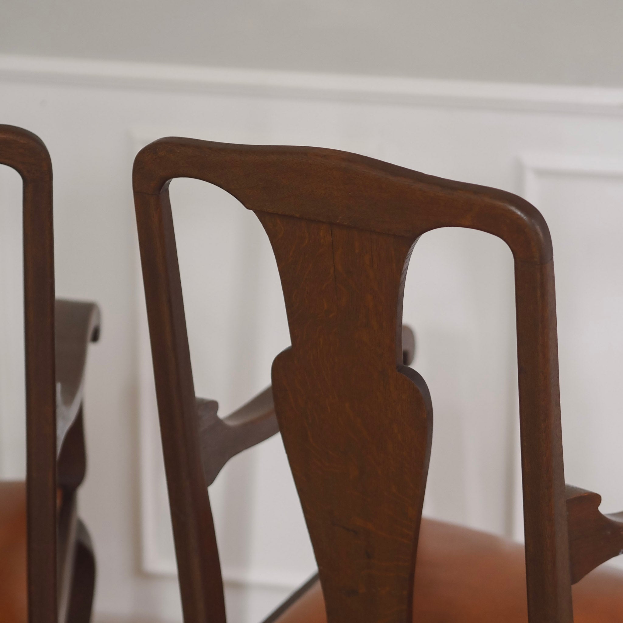 Paar Armlehnstühle Barockstil Eichenholz um 1900