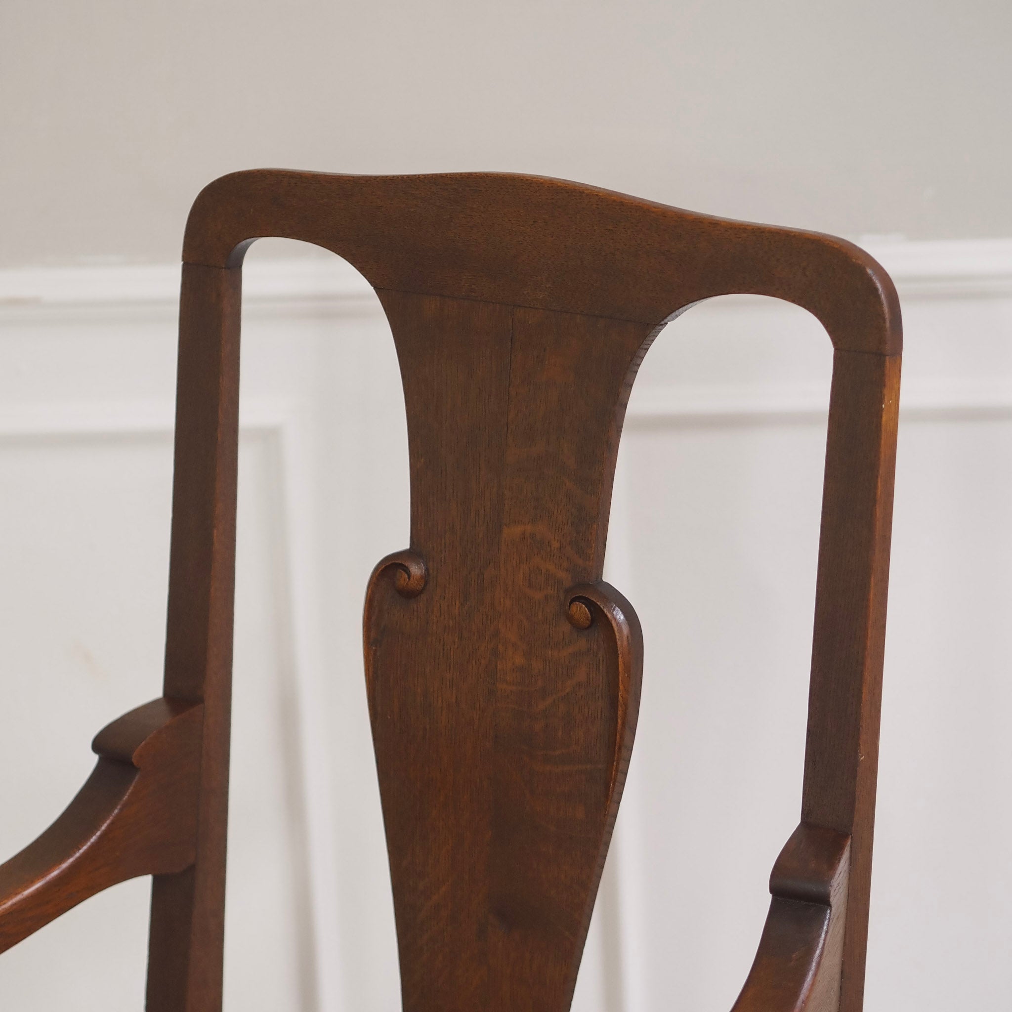 Paar Armlehnstühle Barockstil Eichenholz um 1900