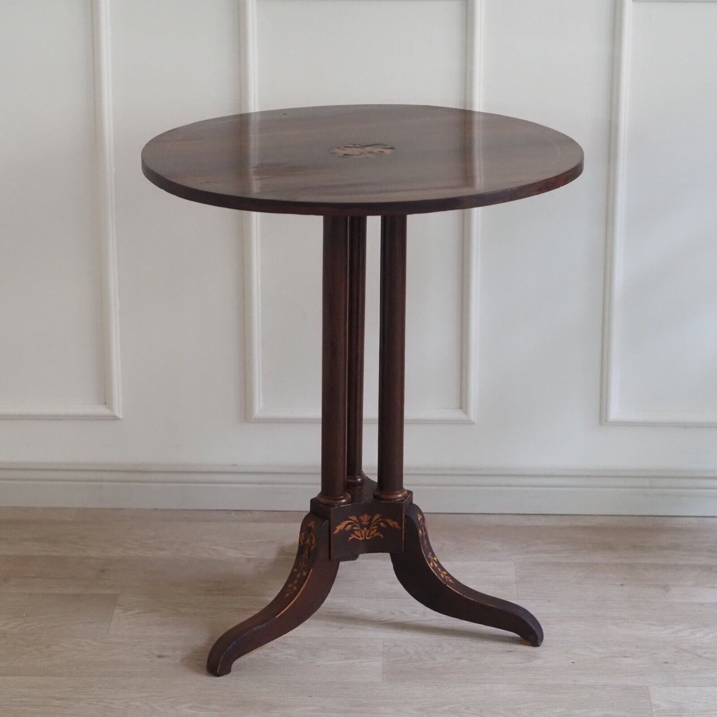 EPOCHE 1890 Beistelltisch Antik Klapptisch Salontisch Vintage Kipptisch Mahagoni
