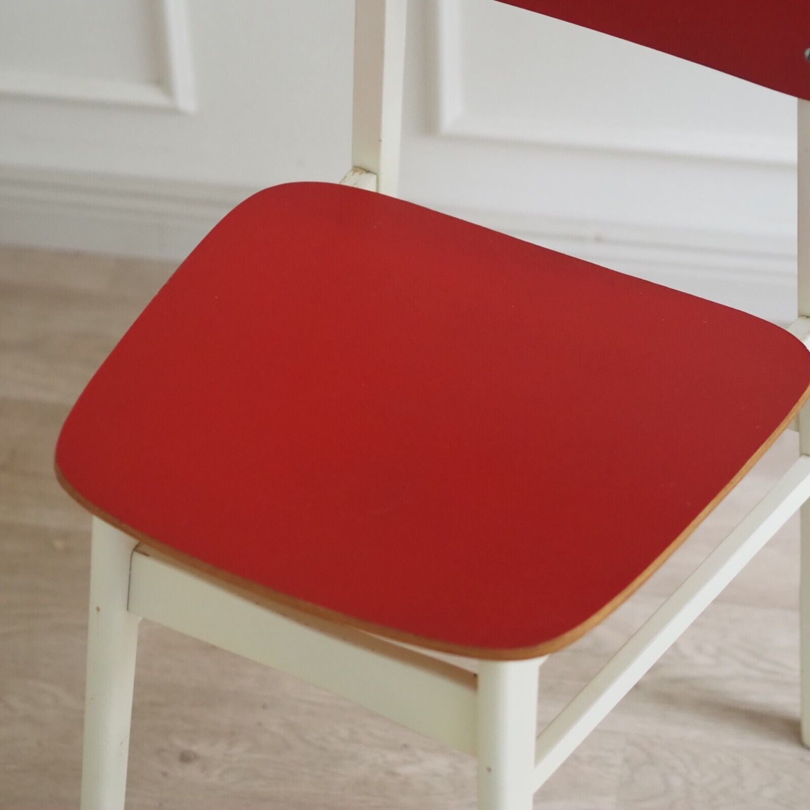 EPOCHE 1960 Stuhlset Retro Stühle Vintage rot Küche Stuhl Midcentury Design DDR