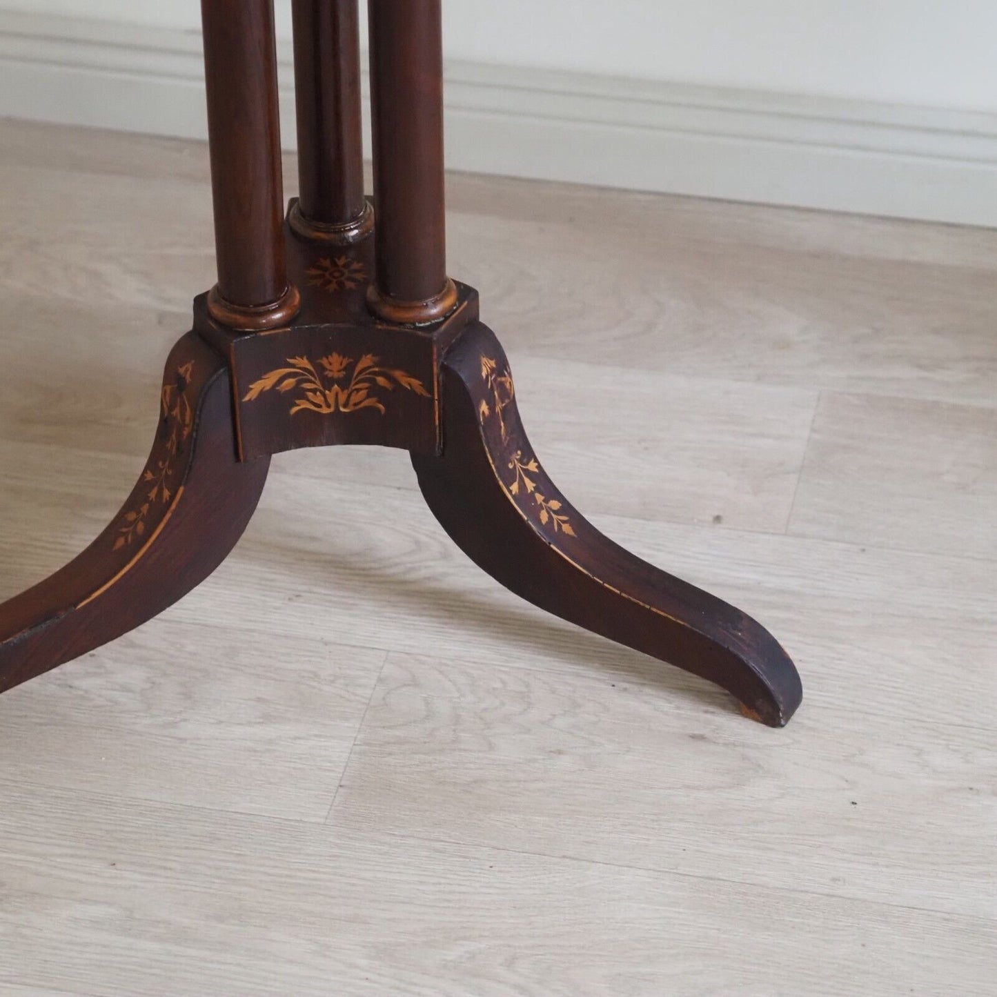 EPOCHE 1890 Beistelltisch Antik Klapptisch Salontisch Vintage Kipptisch Mahagoni