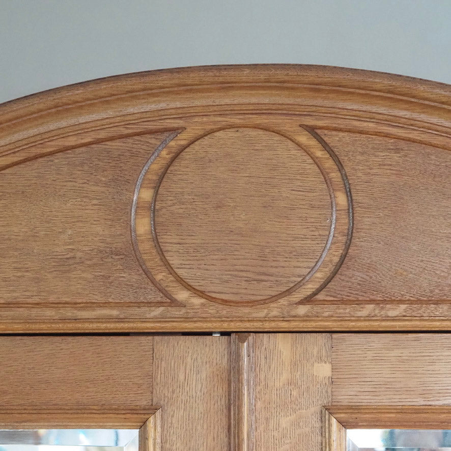 Spiegelschrank Frankreich um 1900 mit Schubladen - Antiker Kleiderschrank Jugendstil