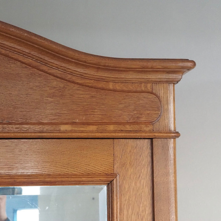 Spiegelschrank Frankreich um 1900 mit Schubladen - Antiker Kleiderschrank Jugendstil