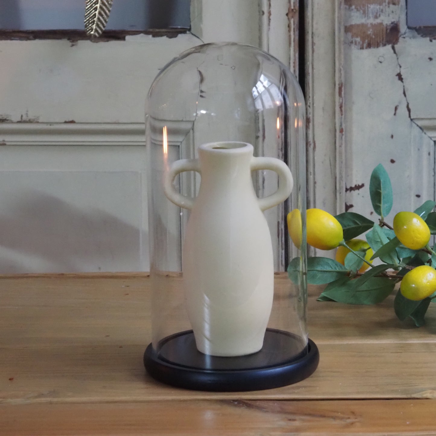 DECOR - NEW - Glaskuppel mit schwarzem Boden