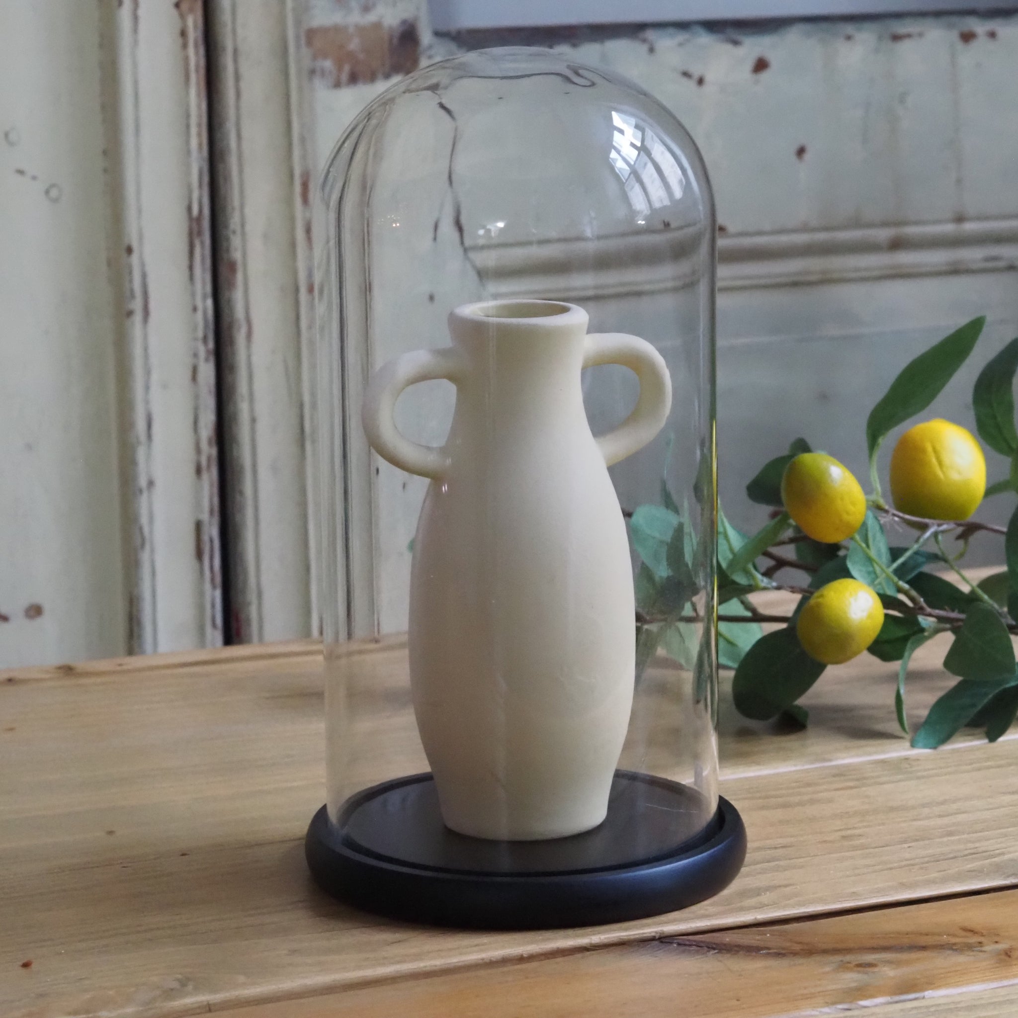 DECOR - NEW - Glaskuppel mit schwarzem Boden