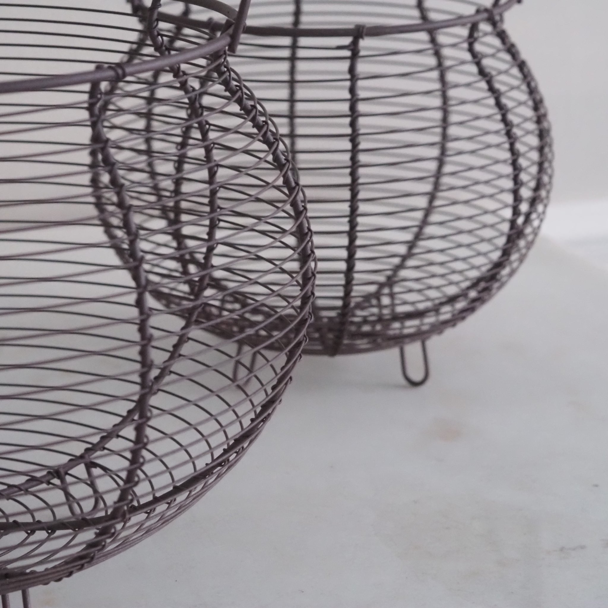 DECOR - NEW Runde Drahtkörbe mit Henkel