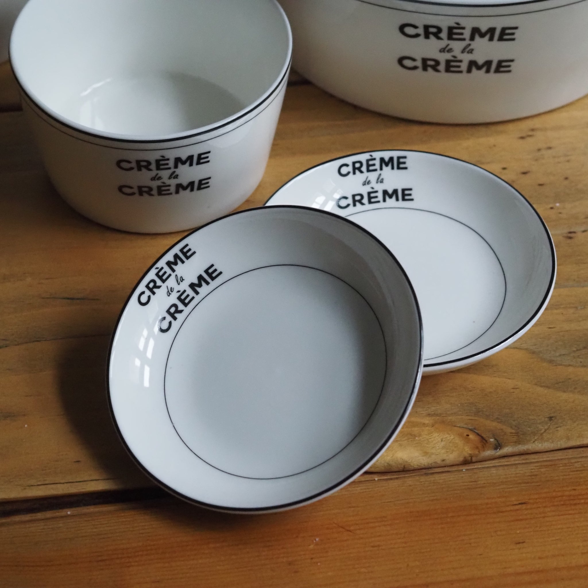 DECOR - NEW - Snackschale klein flach Porzellan Crème de la Crème