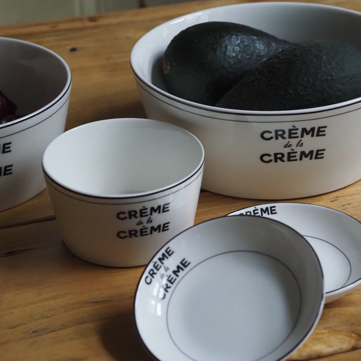 DECOR - NEW - Snackschale klein flach Porzellan Crème de la Crème