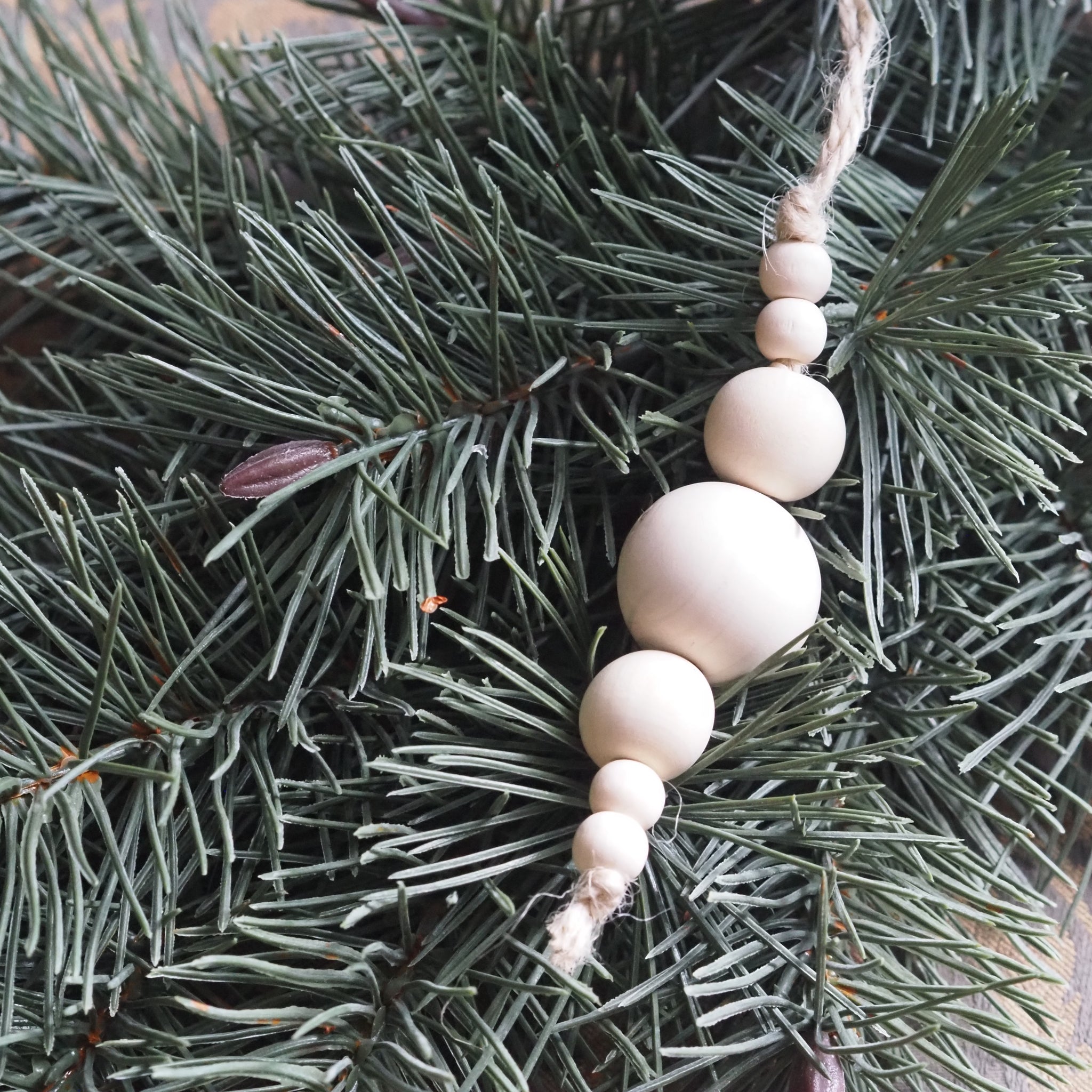 DECOR - NEW - Holzperlen Weihnachtsanhänger