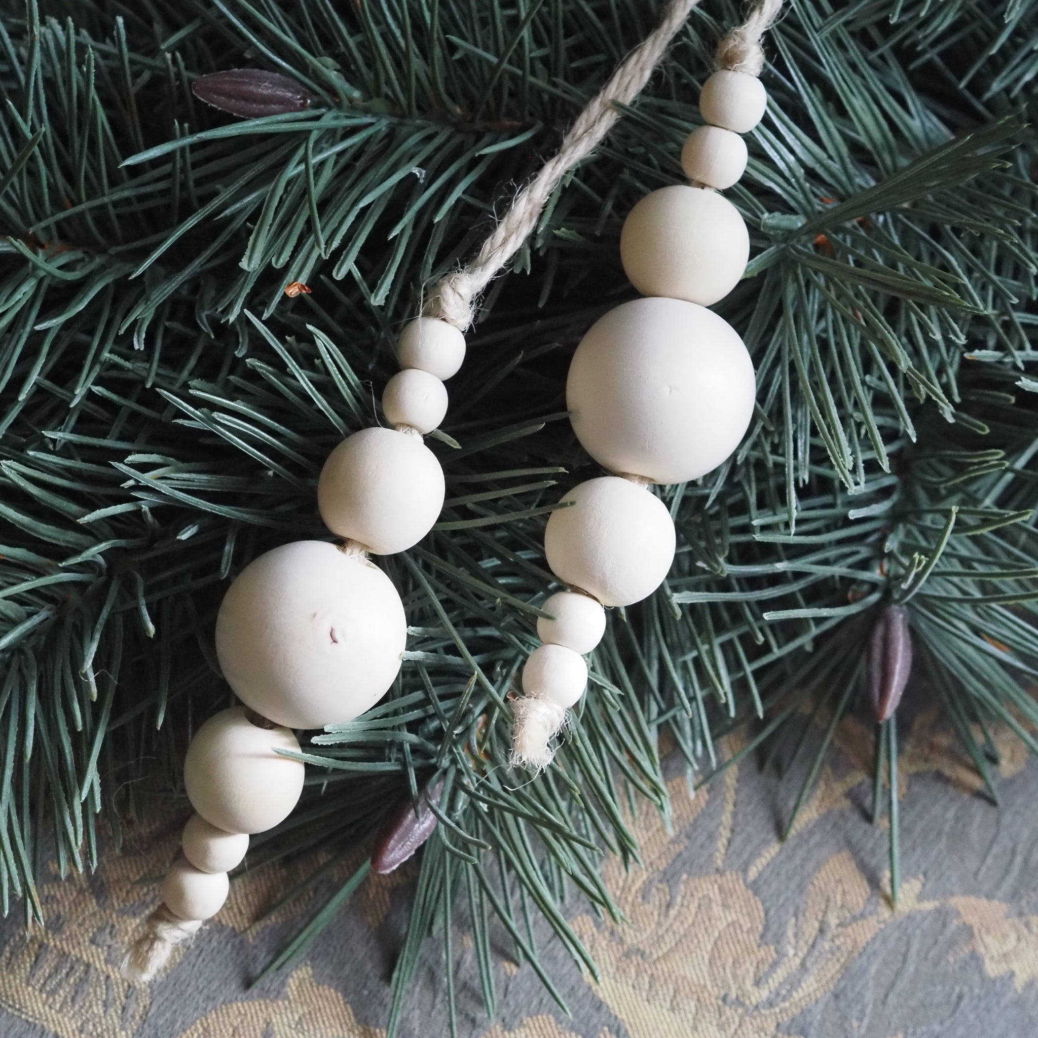 DECOR - NEW - Holzperlen Weihnachtsanhänger