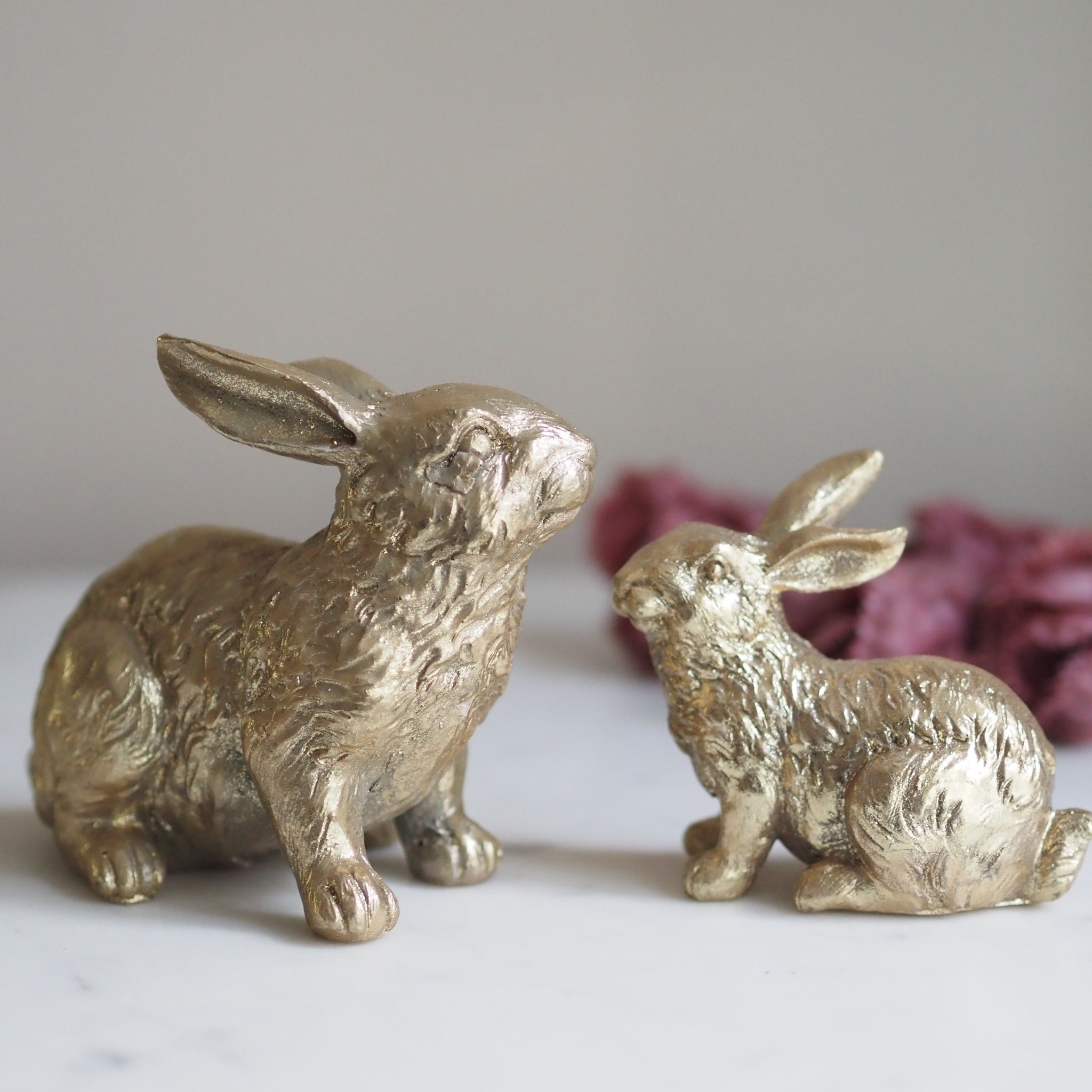 SAISON DECOR Goldener Osterhase Figur