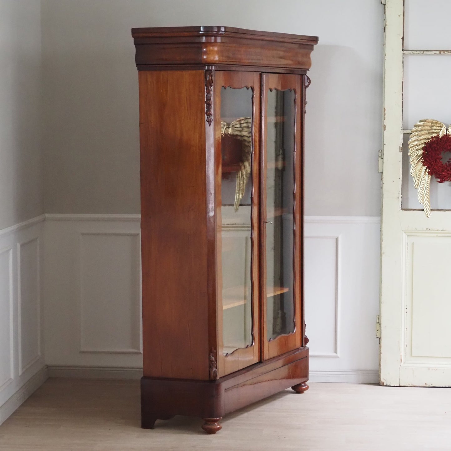 EPOCHE 1890 Antiker Vitrinenschrank