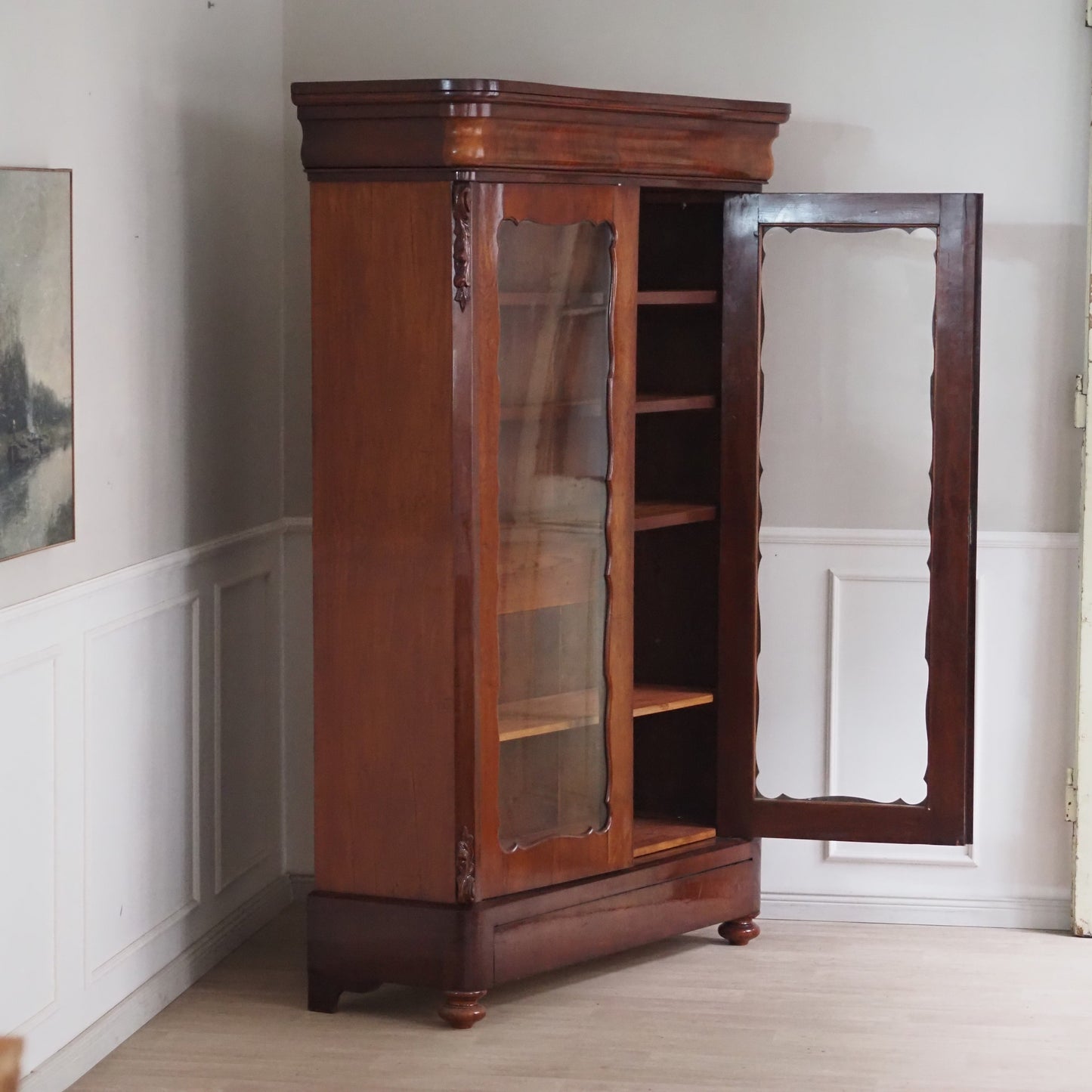 EPOCHE 1890 Antiker Vitrinenschrank