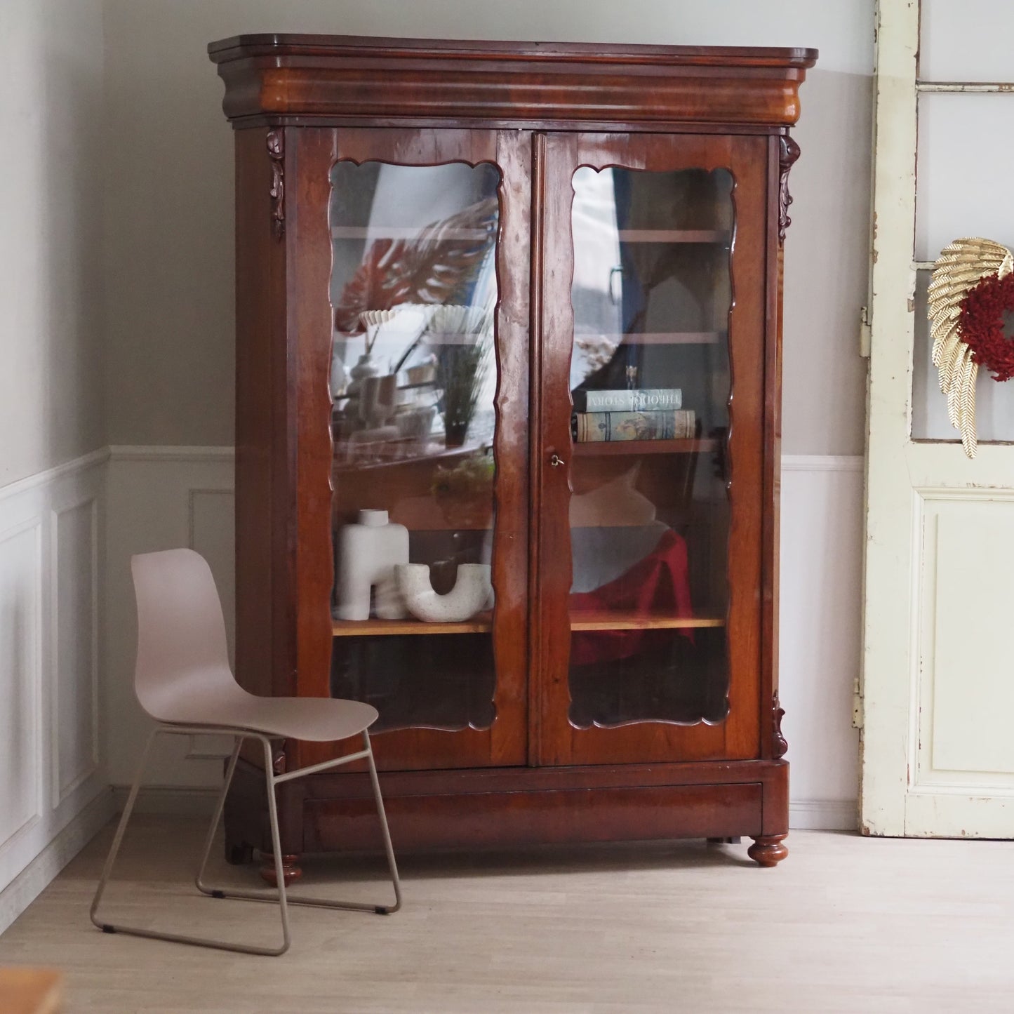 EPOCHE 1890 Antiker Vitrinenschrank