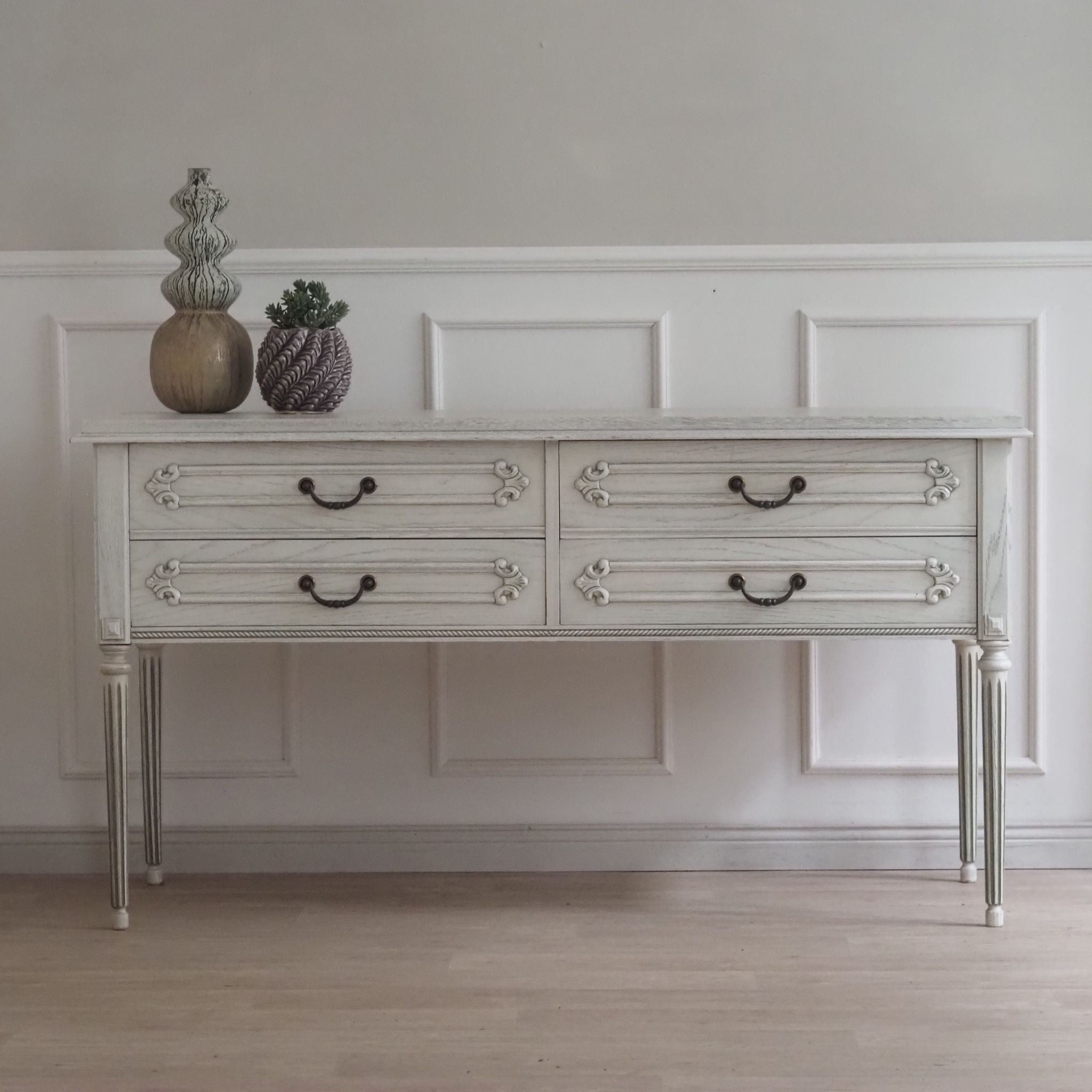 Vintage Schubladenkommode im französischen Louis XVI Stil - Sideboard mit Schubladen