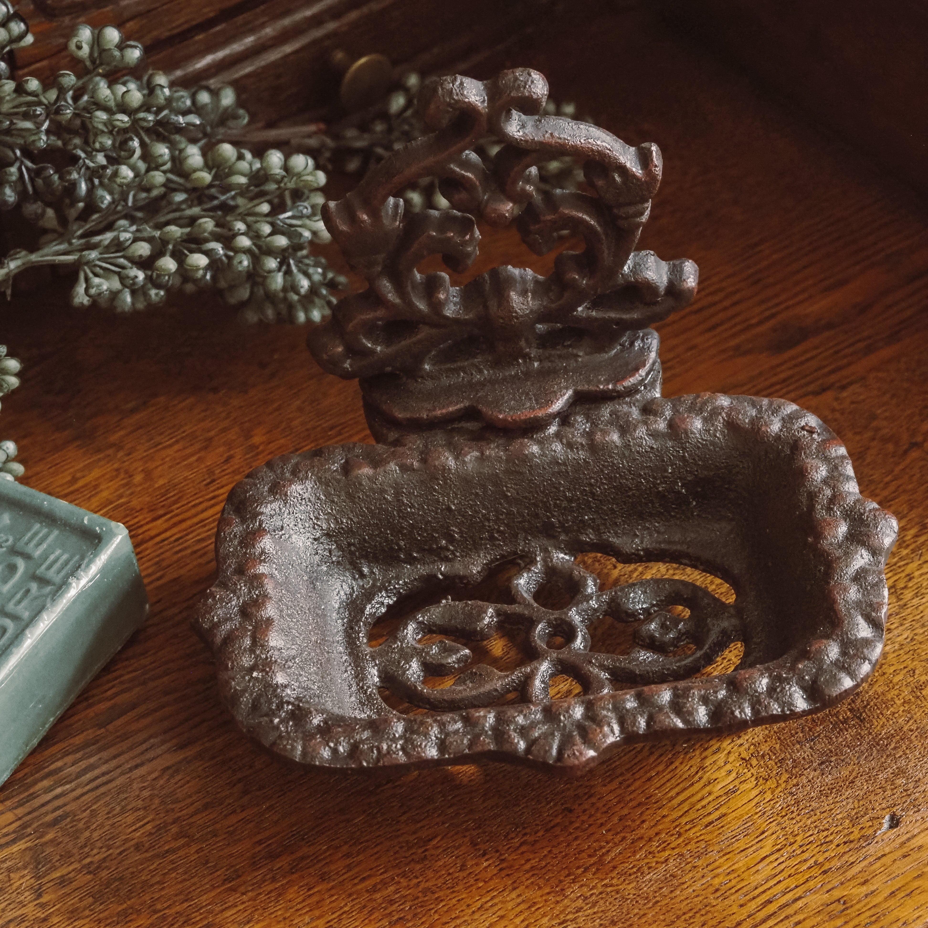 Seifenschale · ornamental / Gusseisenoptik
