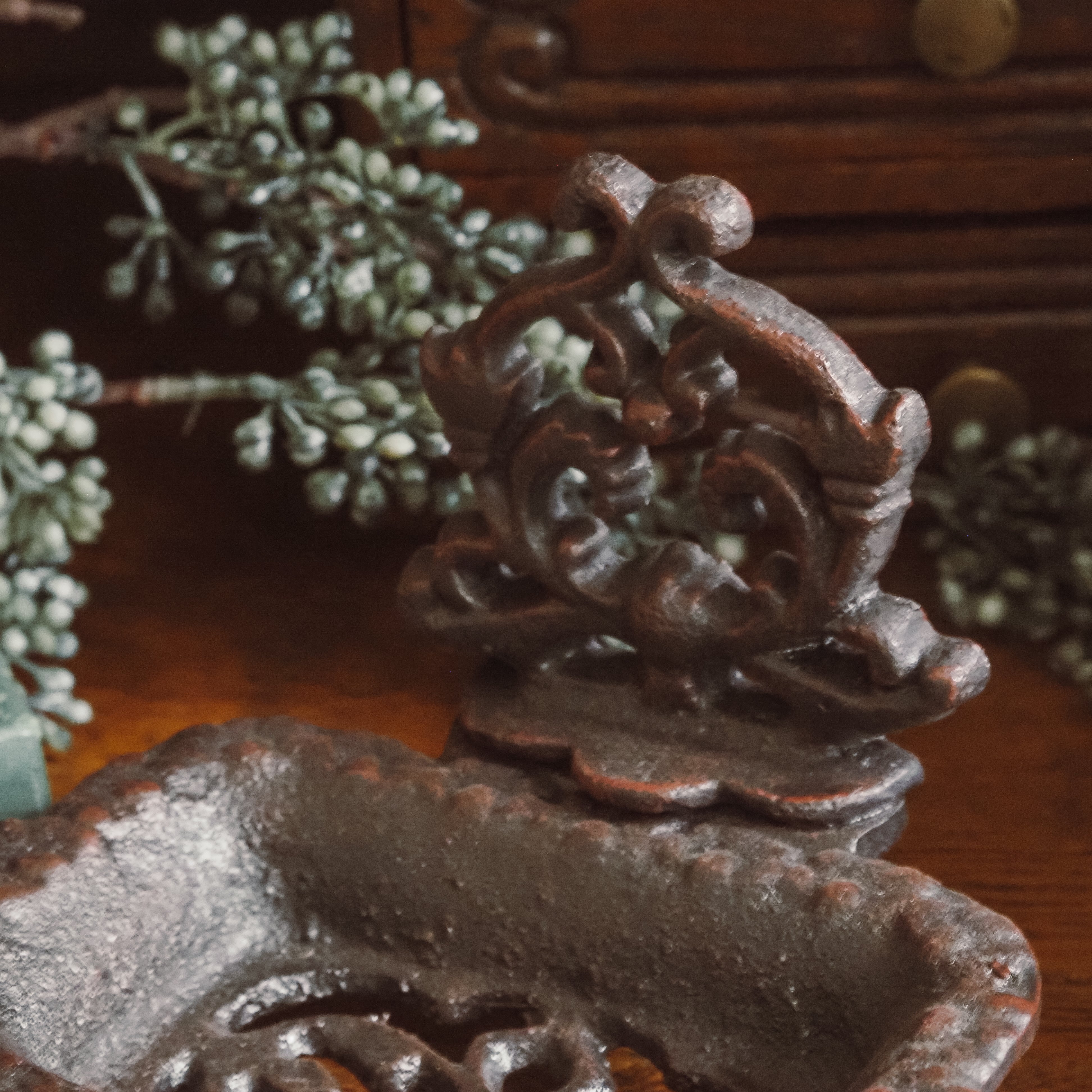 Seifenschale · ornamental / Gusseisenoptik