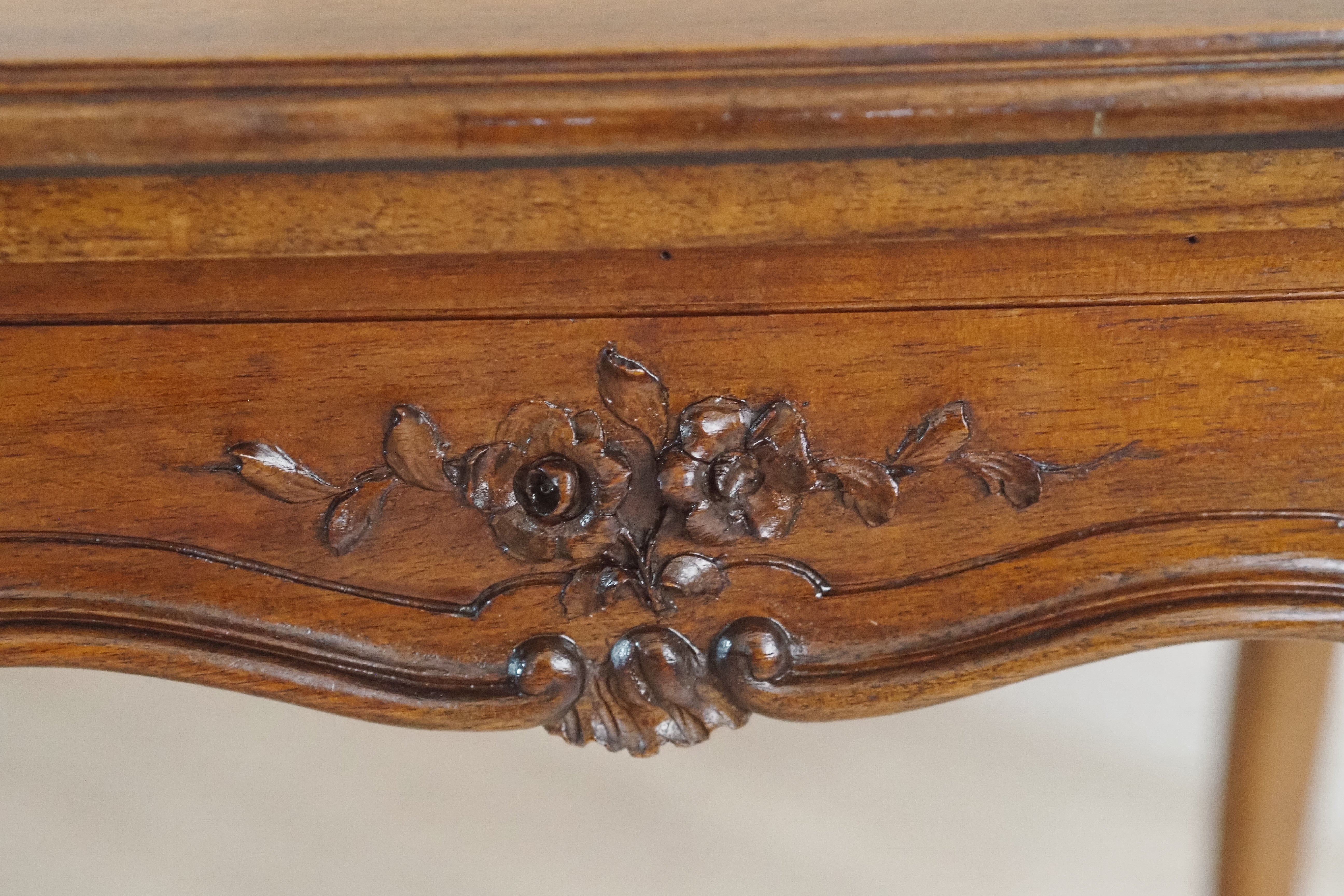 Louis-XV Spieltisch Eiche Klapptisch Kartentisch um 1890