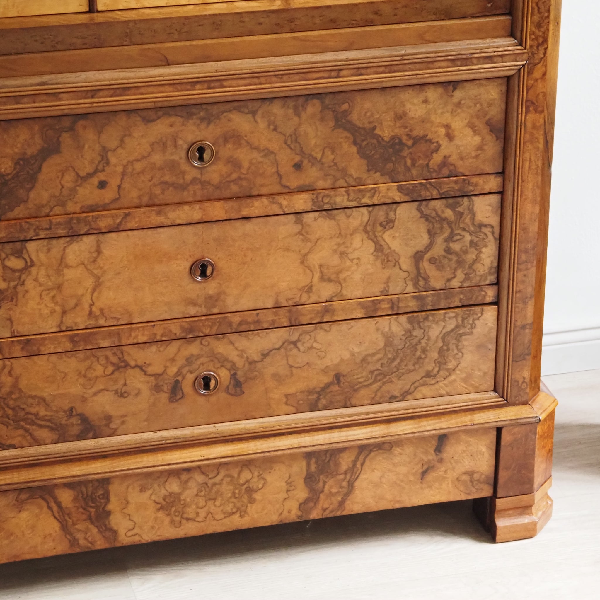Antiker Biedermeier Sekretär - Schreibschrank Louis Philippe
