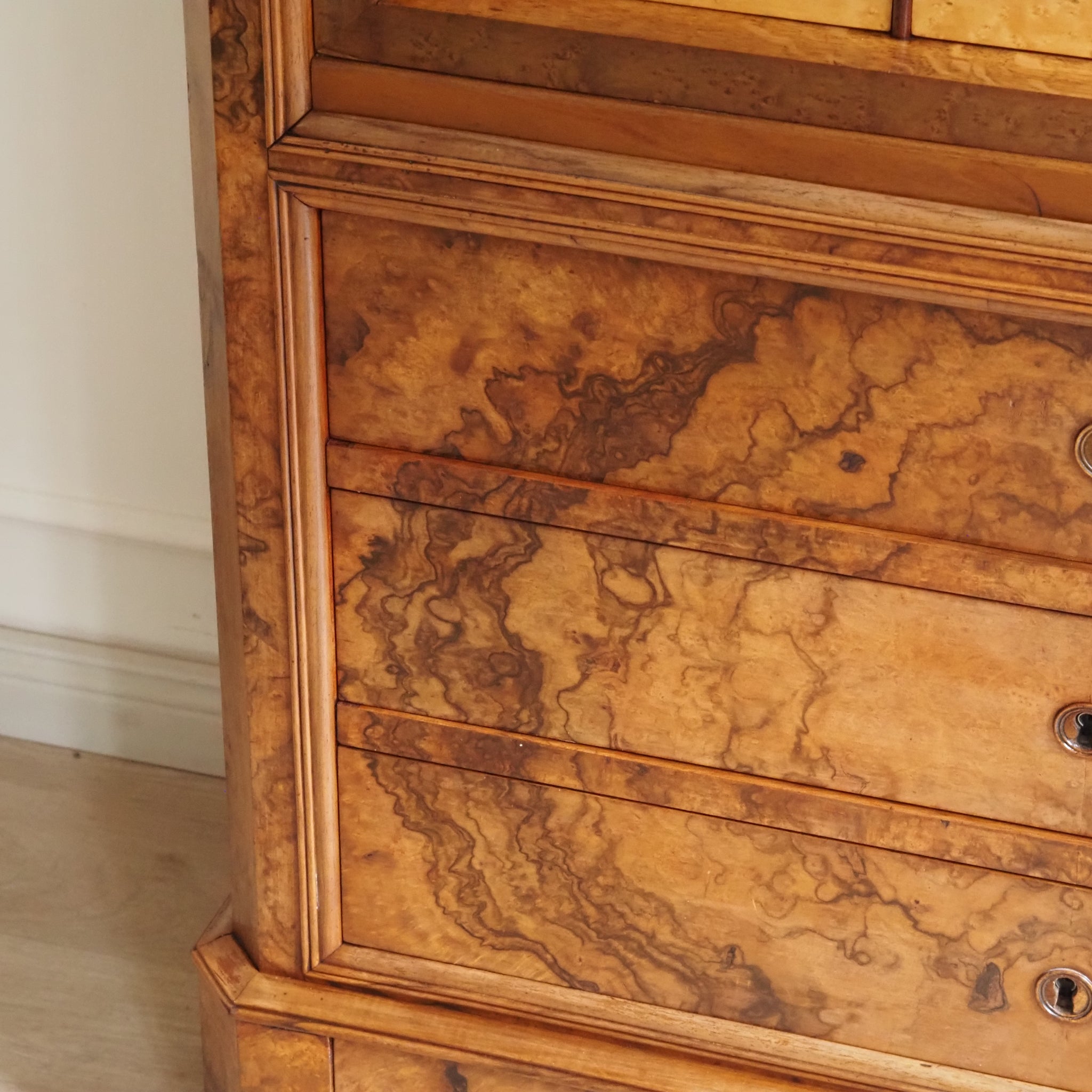 Antiker Biedermeier Sekretär - Schreibschrank Louis Philippe