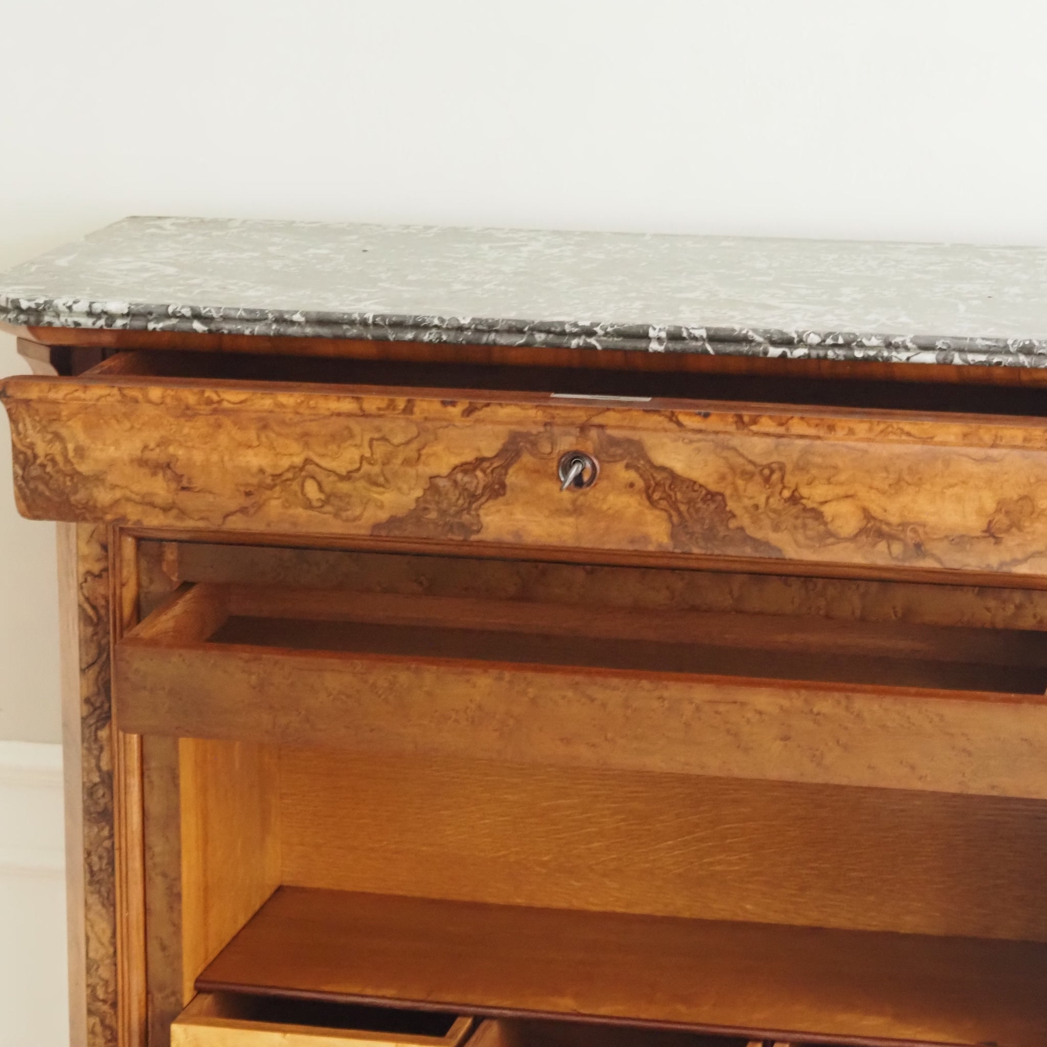 Antiker Biedermeier Sekretär - Schreibschrank Louis Philippe