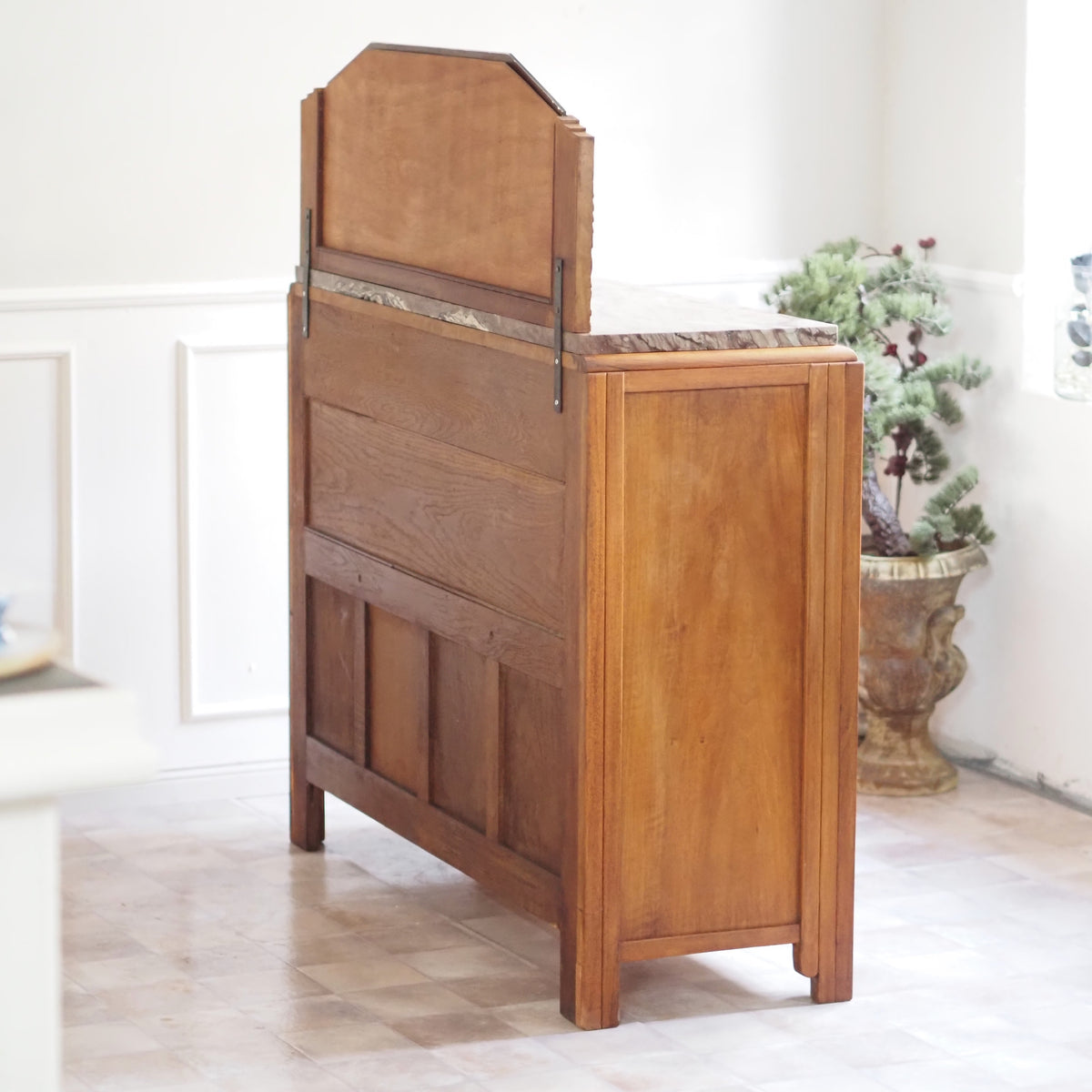 Art Deco Anrichte mit Spiegelaufsatz um 1930