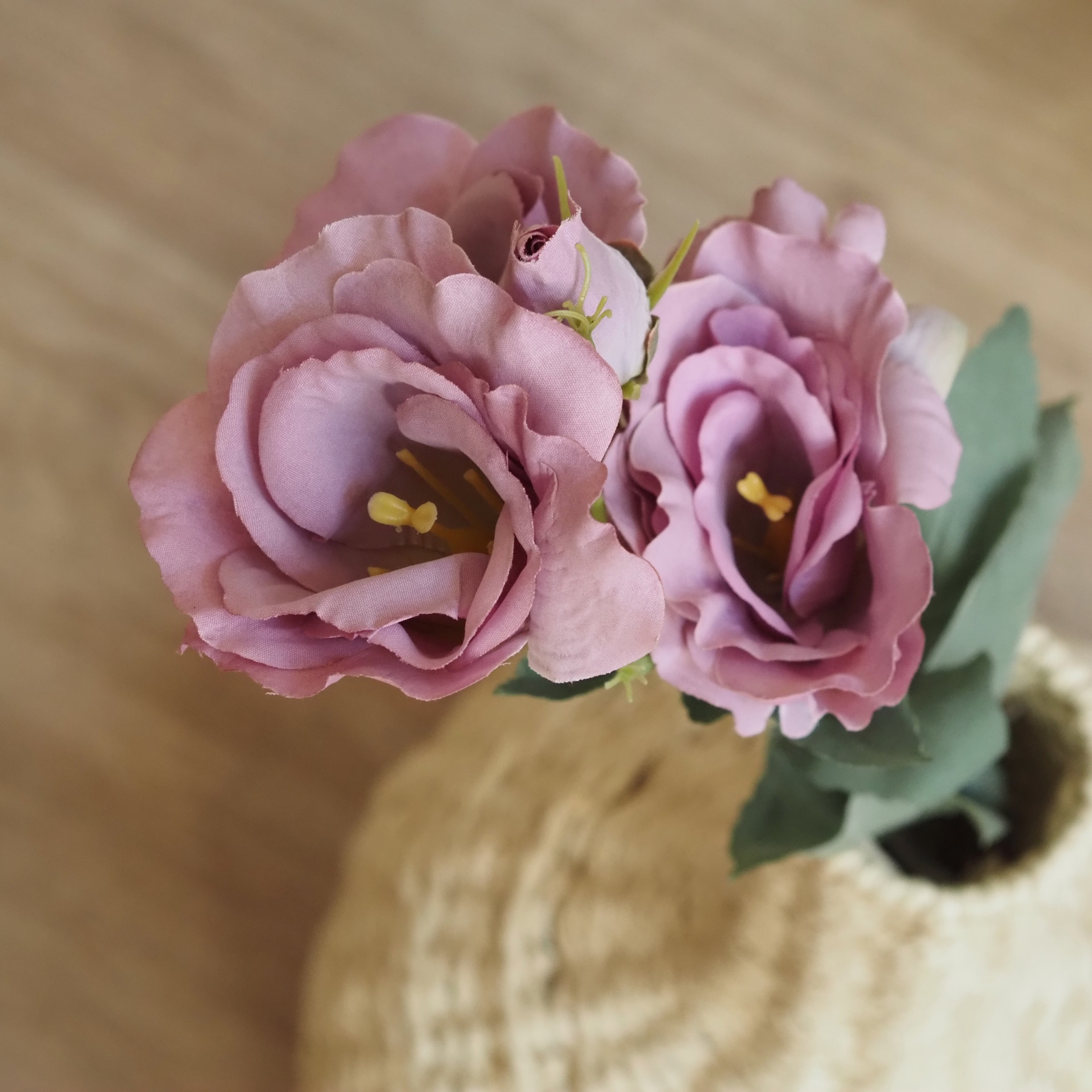 Eustoma Bund · Mauve-Lila · Seidenstoff · 53 cm