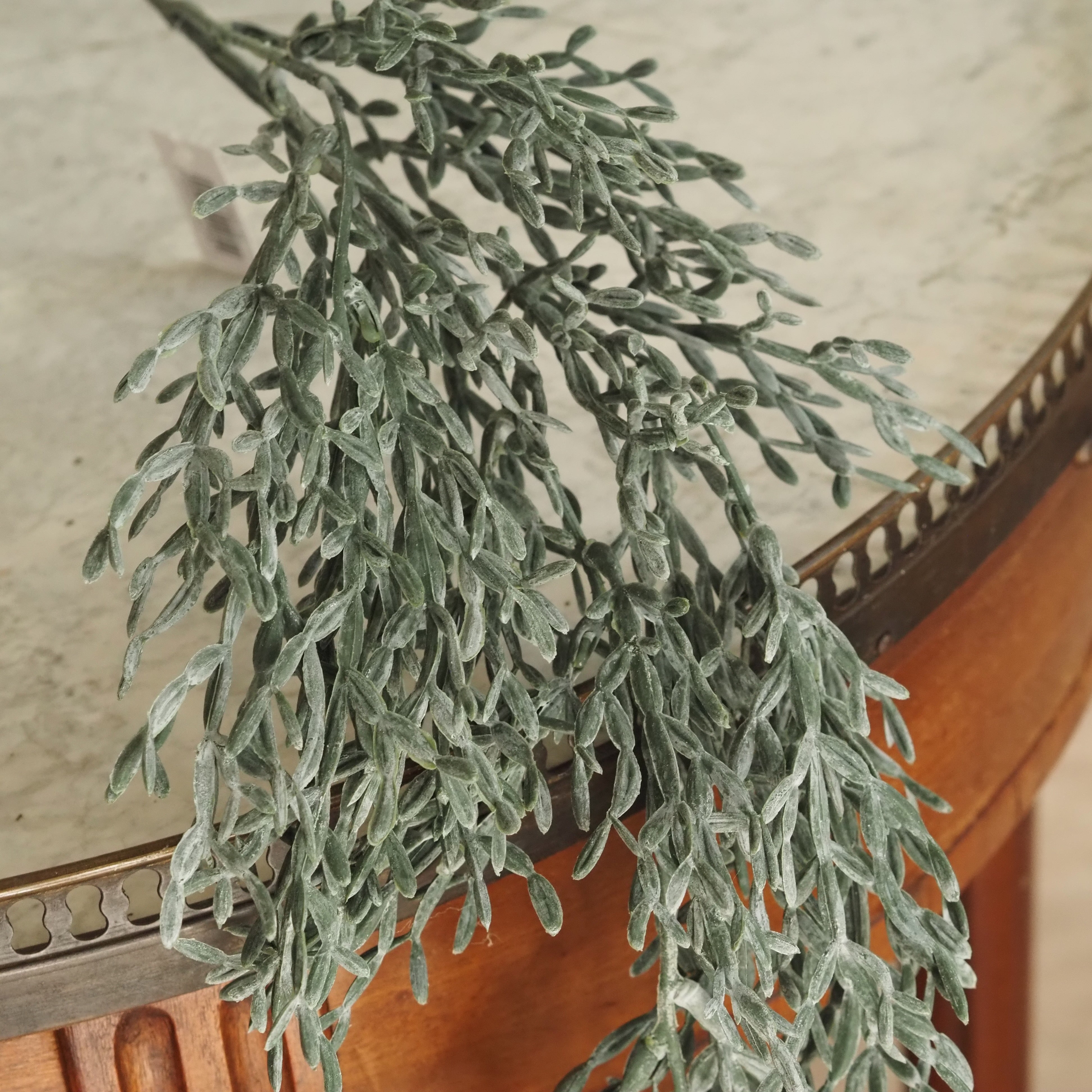 Sukkulentenhänger Grün · Künstlicher Hängezweig in Sukkulentenoptik, 98 cm