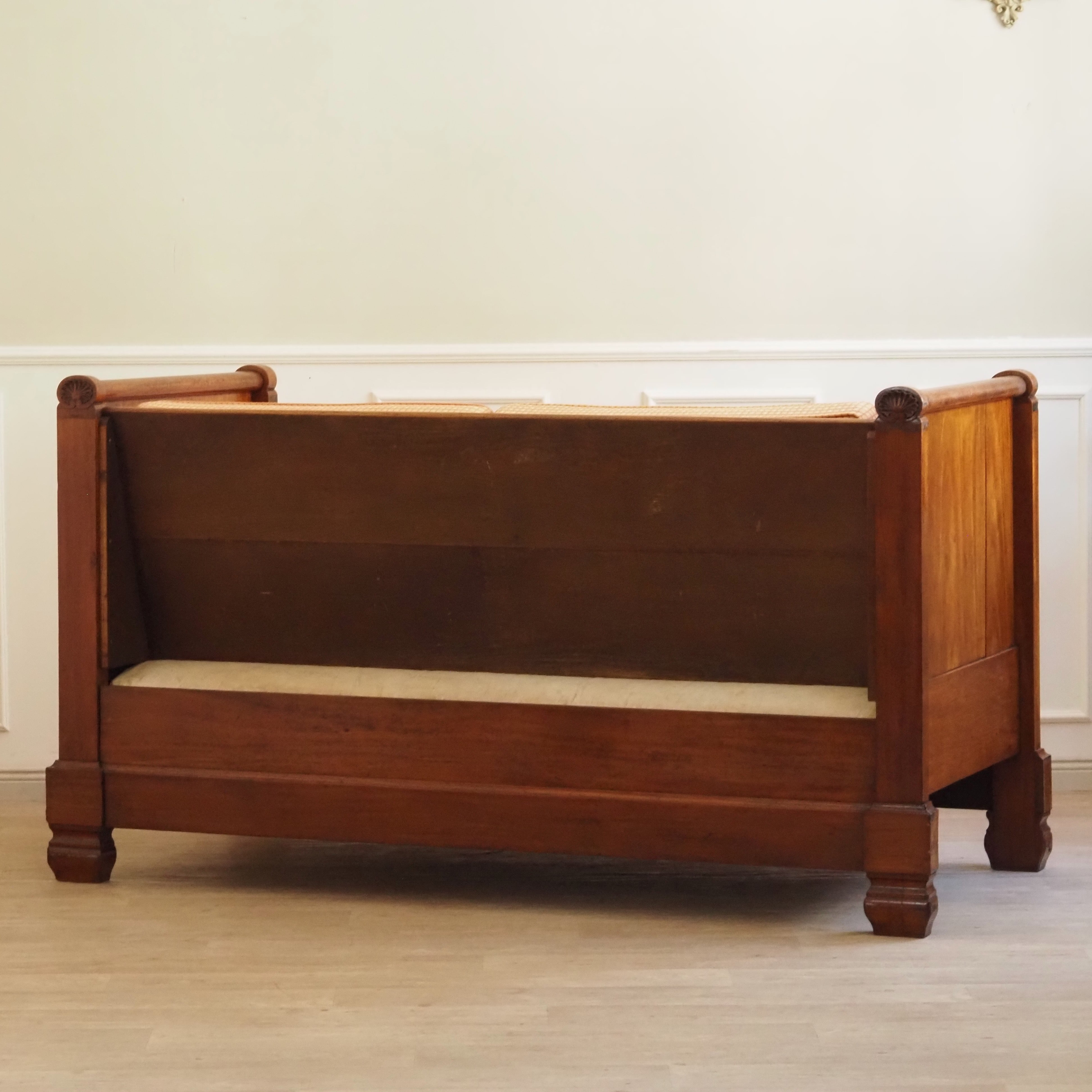 Biedermeier Sofa Mahagoni antik um 1840