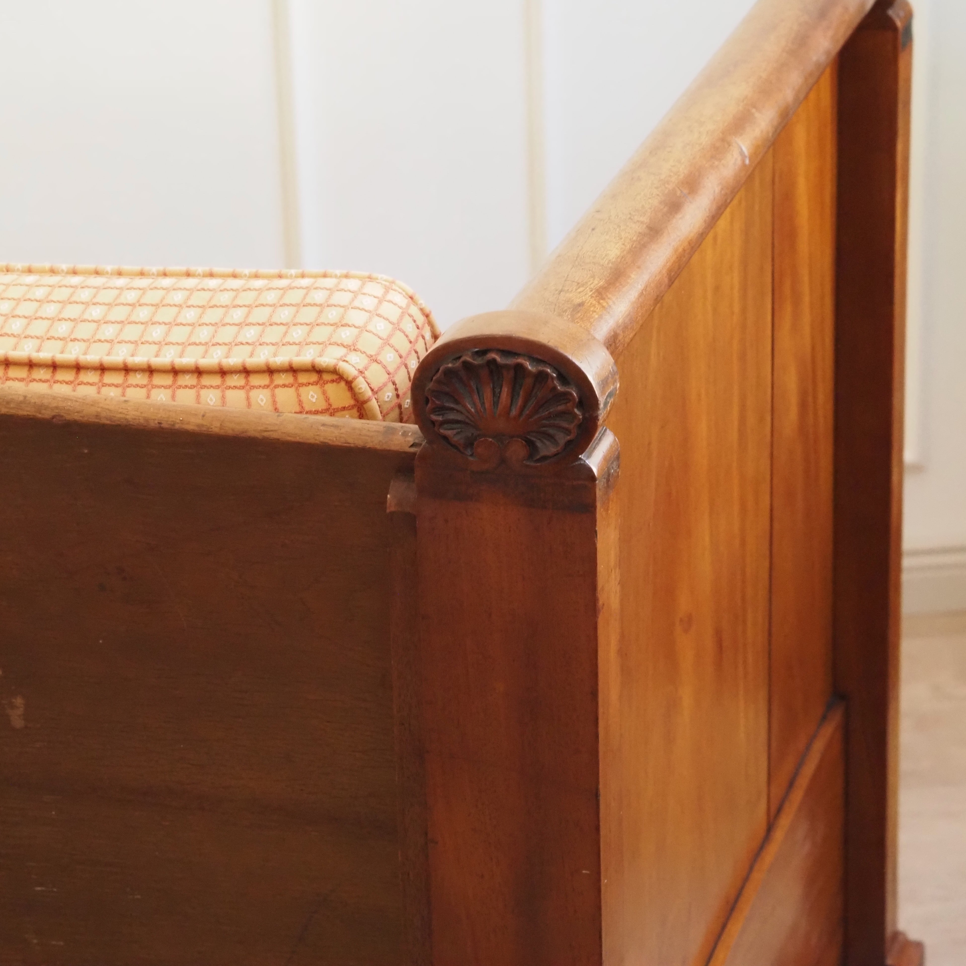 Biedermeier Sofa Mahagoni antik um 1840