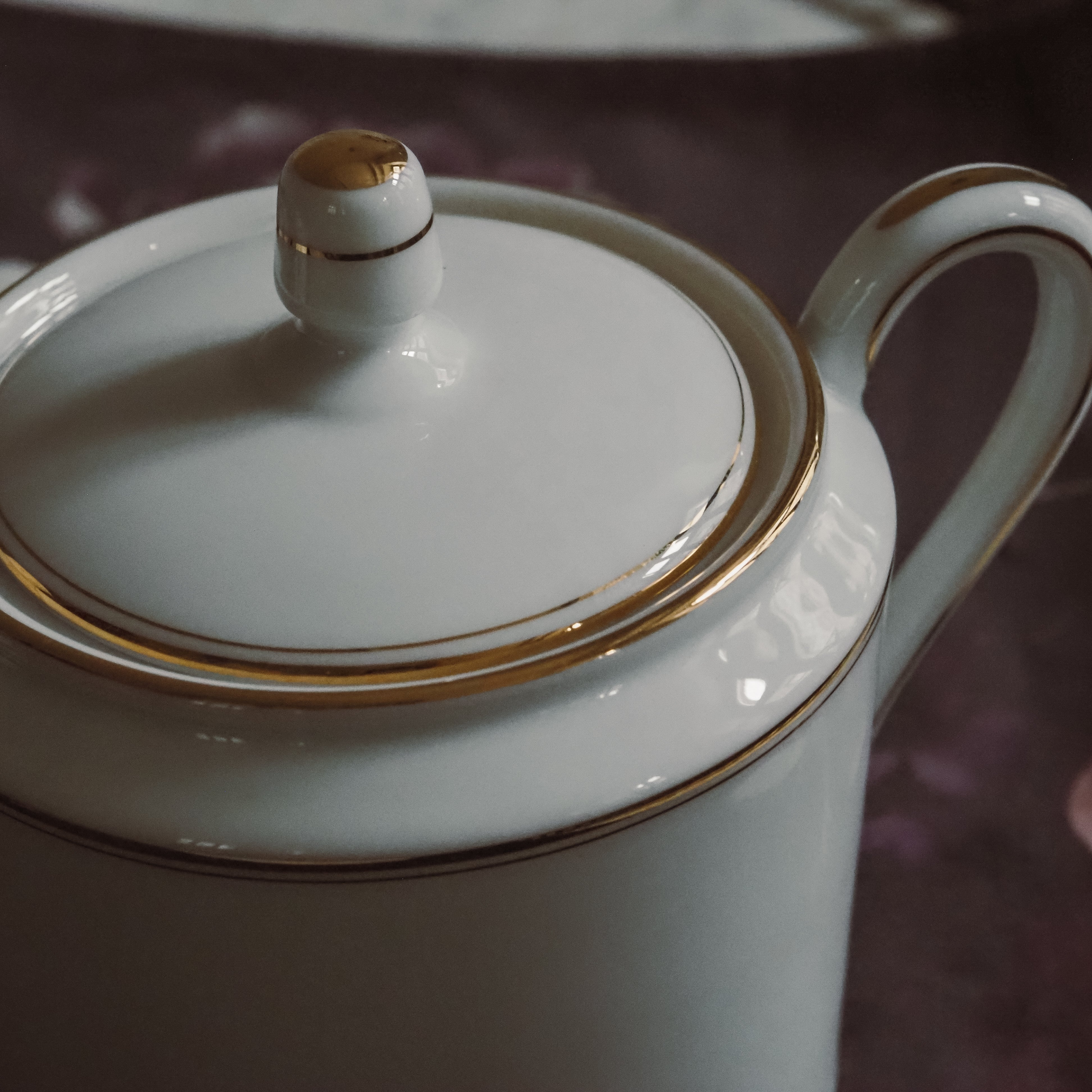Porzandose mit Deckel · Limoges Haviland / klassisches Tischgefäß