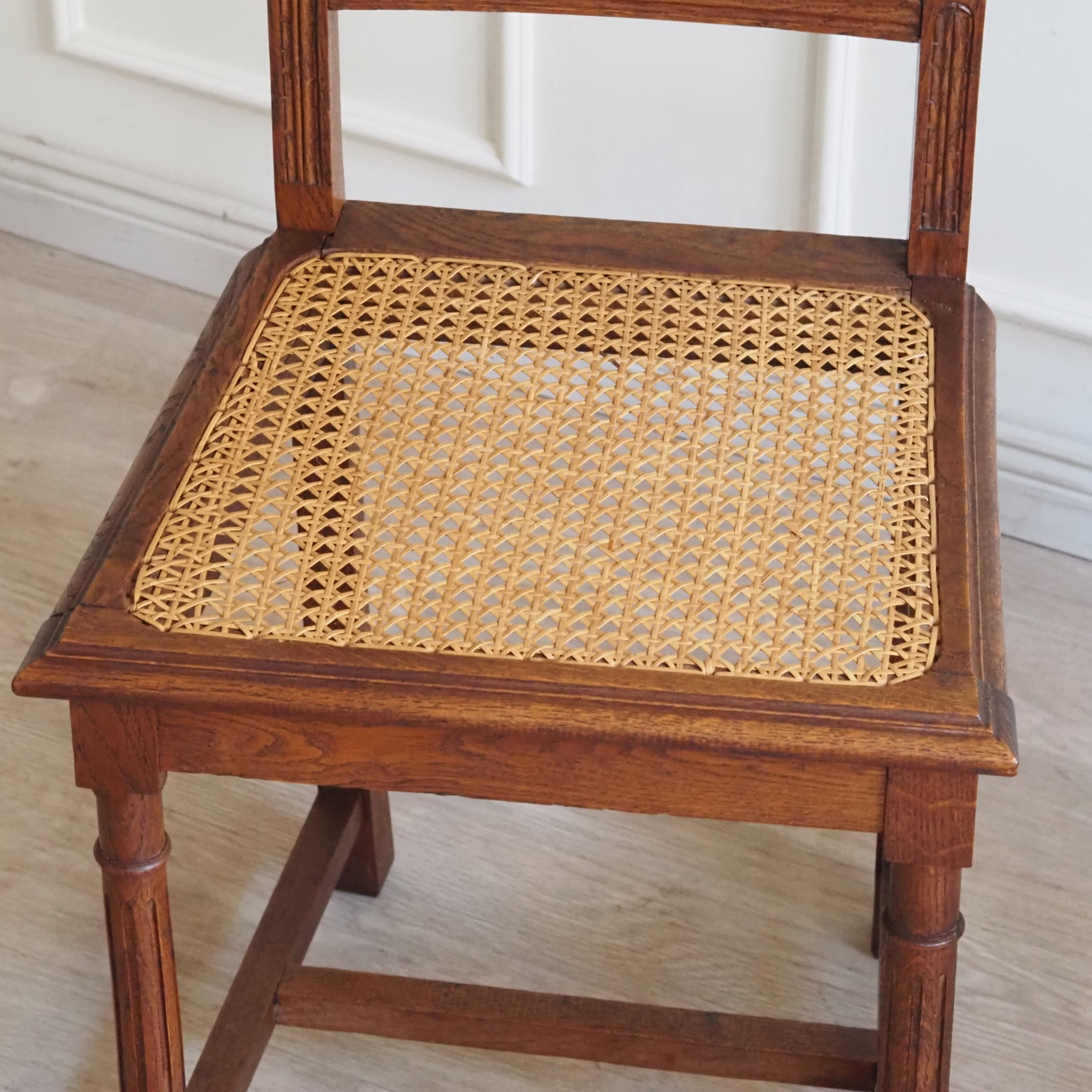 Französische Stühle mit Wiener Geflecht um 1900 - Antikes Gründerzeit Stuhlset