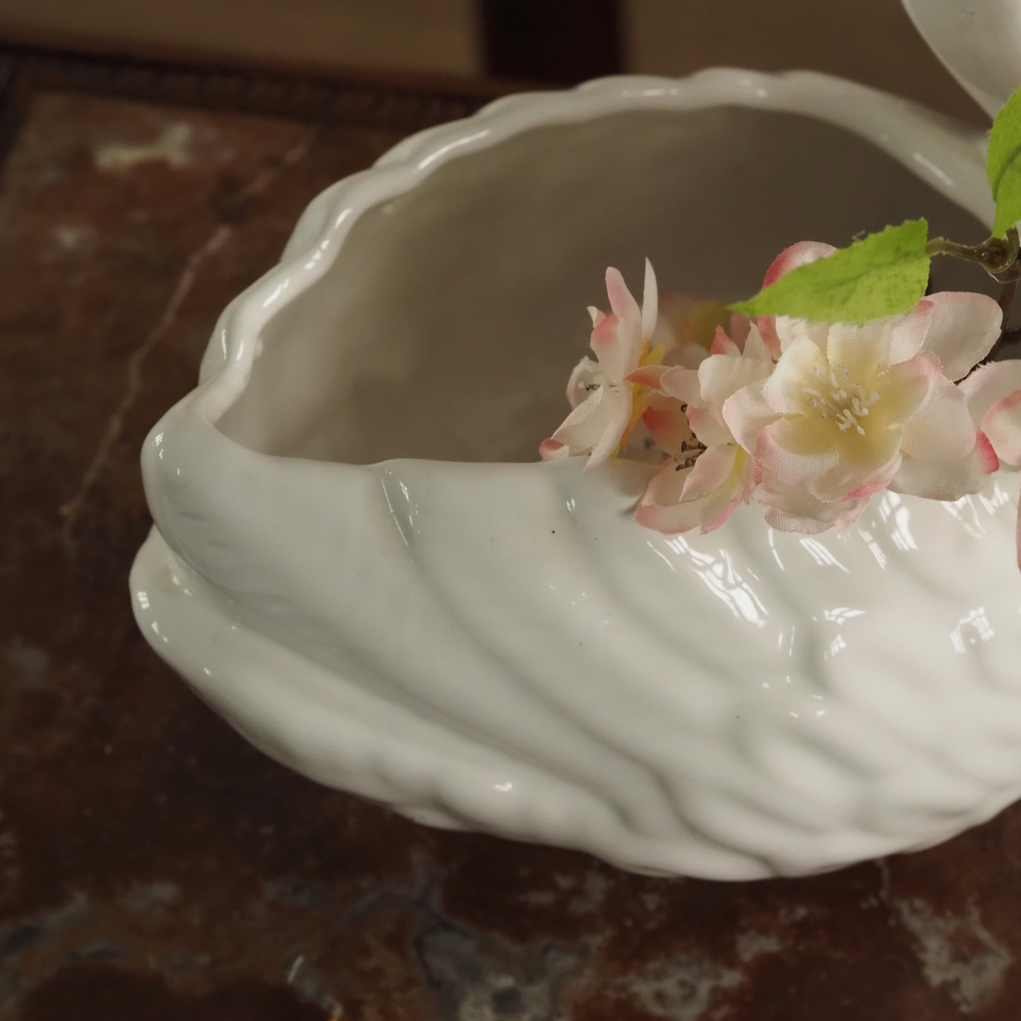 Blumentopf Schwan · Keramik · figürliches Ziergefäß 20. Jh.