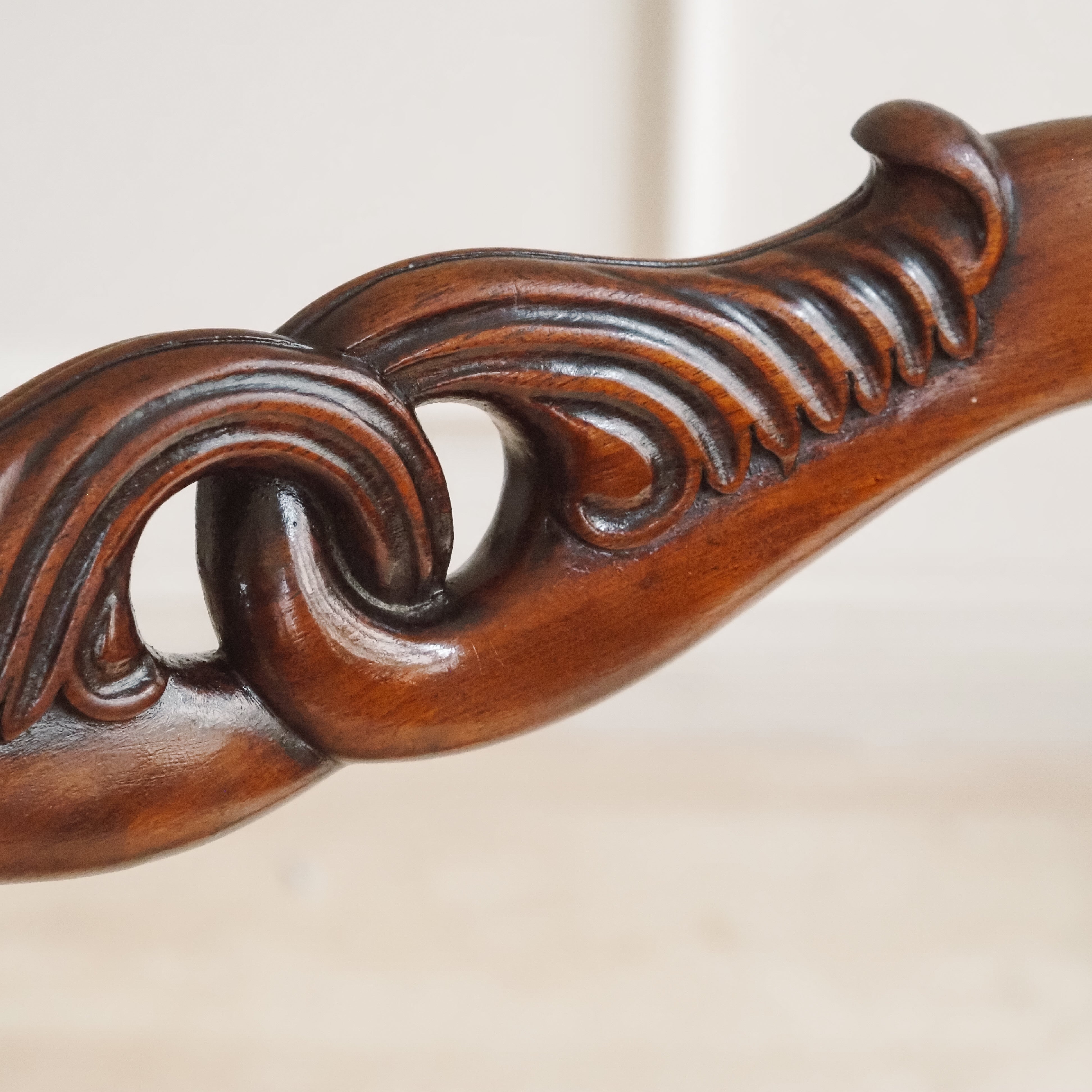 Biedermeier Stuhl Mahagoni um 1850 Ballonlehne