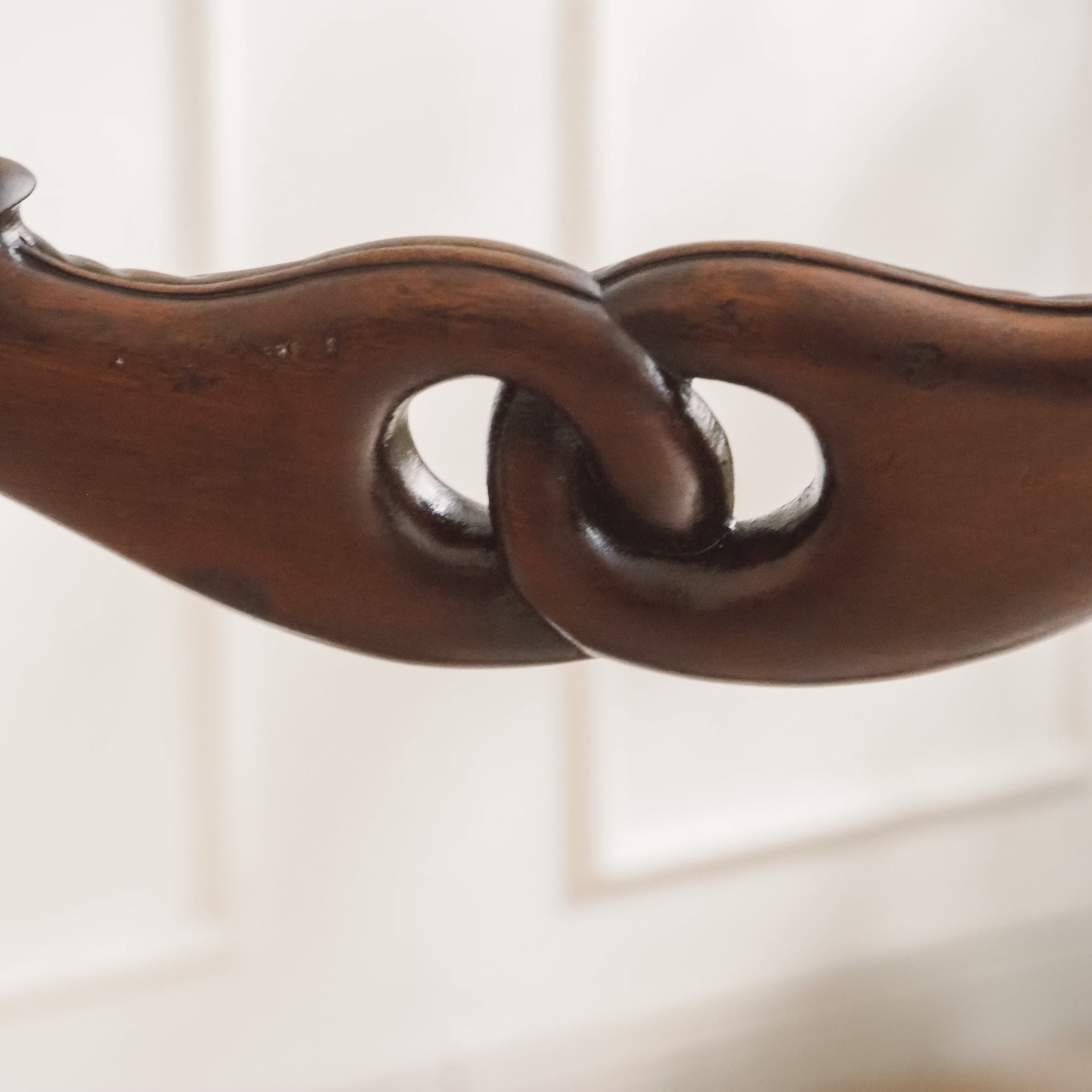 Biedermeier Stuhl Mahagoni um 1850 Ballonlehne