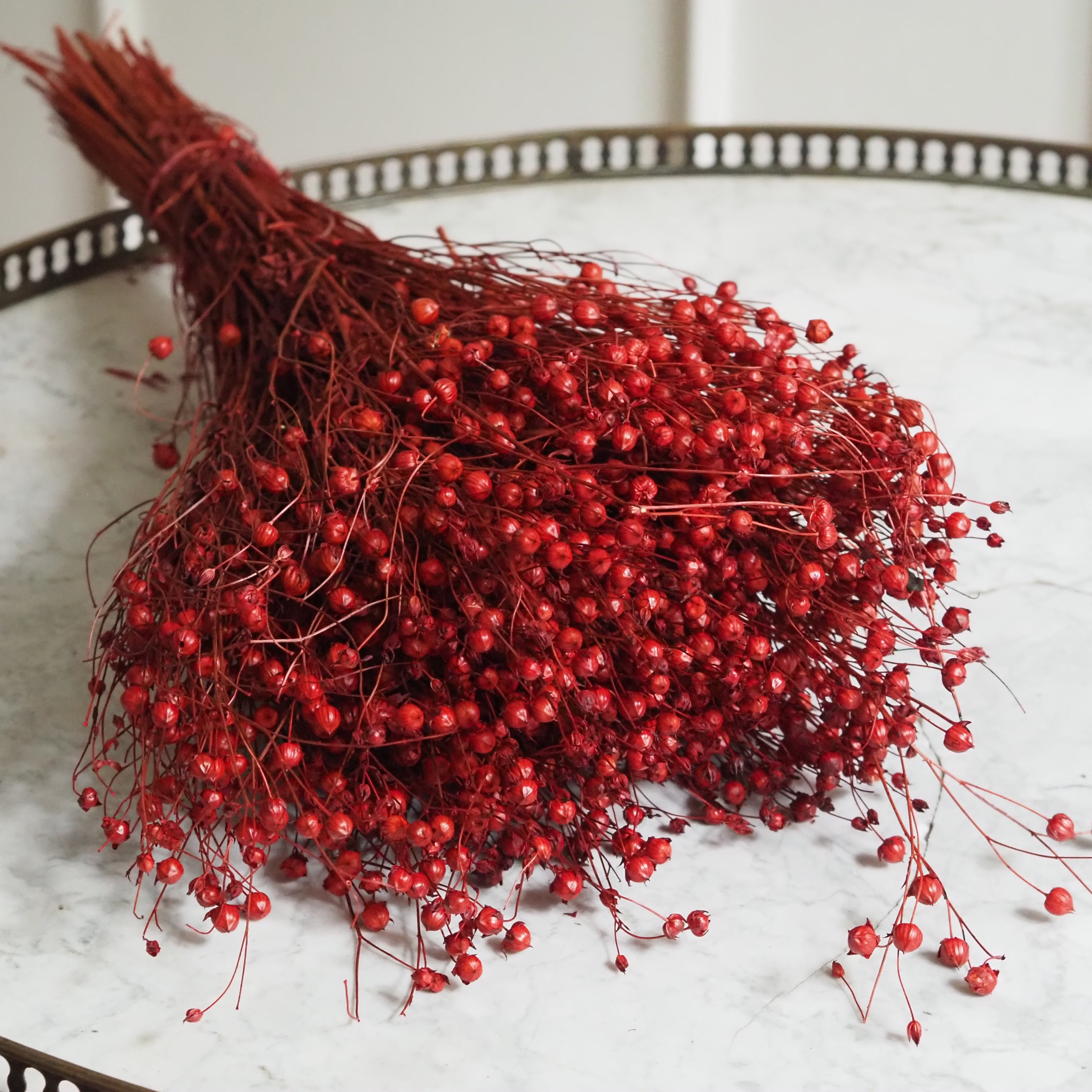 Beerenzweig Rot · Dichter Dekozweig in winterlicher Bund-Optik