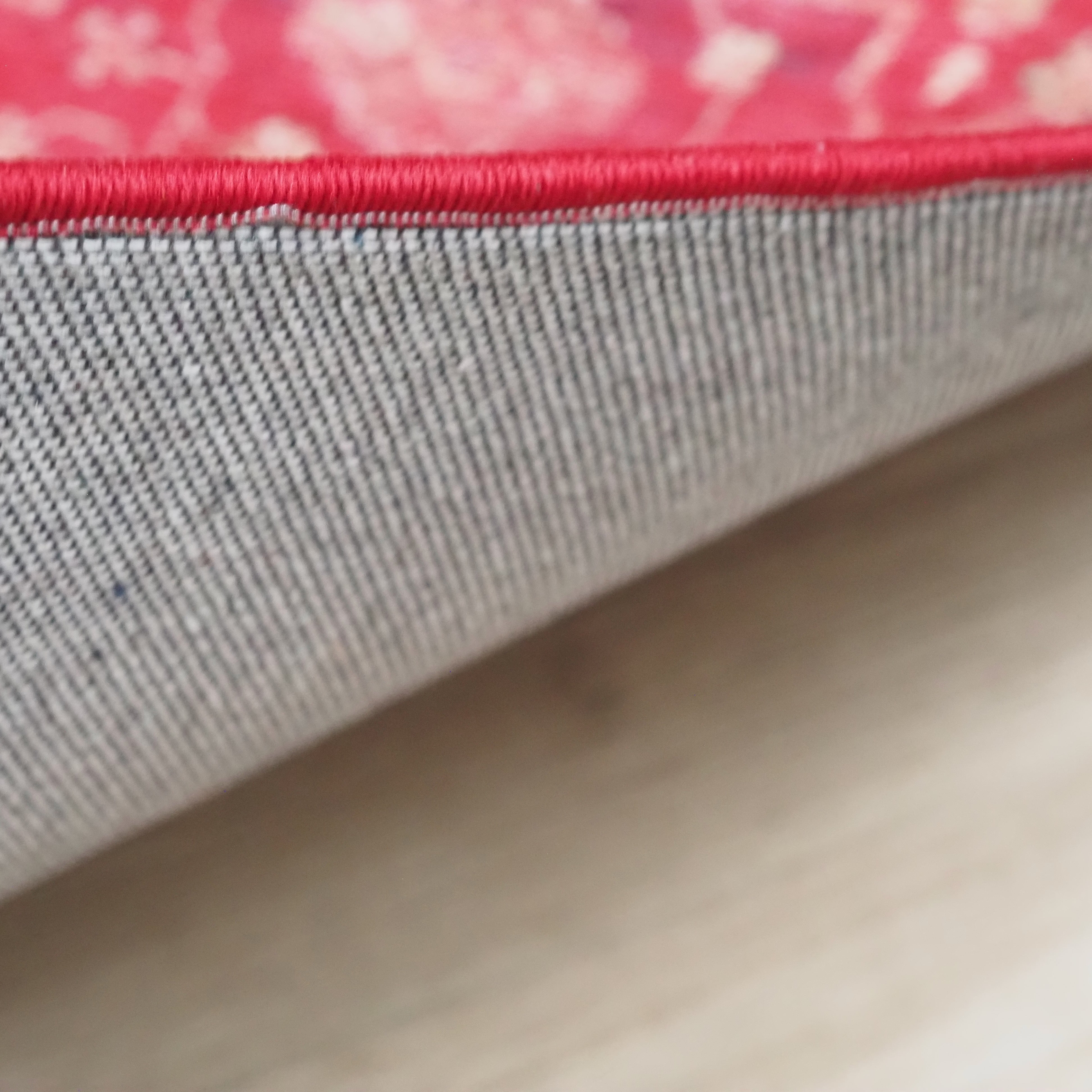 Teppich Rot 50 × 80 cm · Orientalisches Medaillonmuster im Vintage-Used-Look