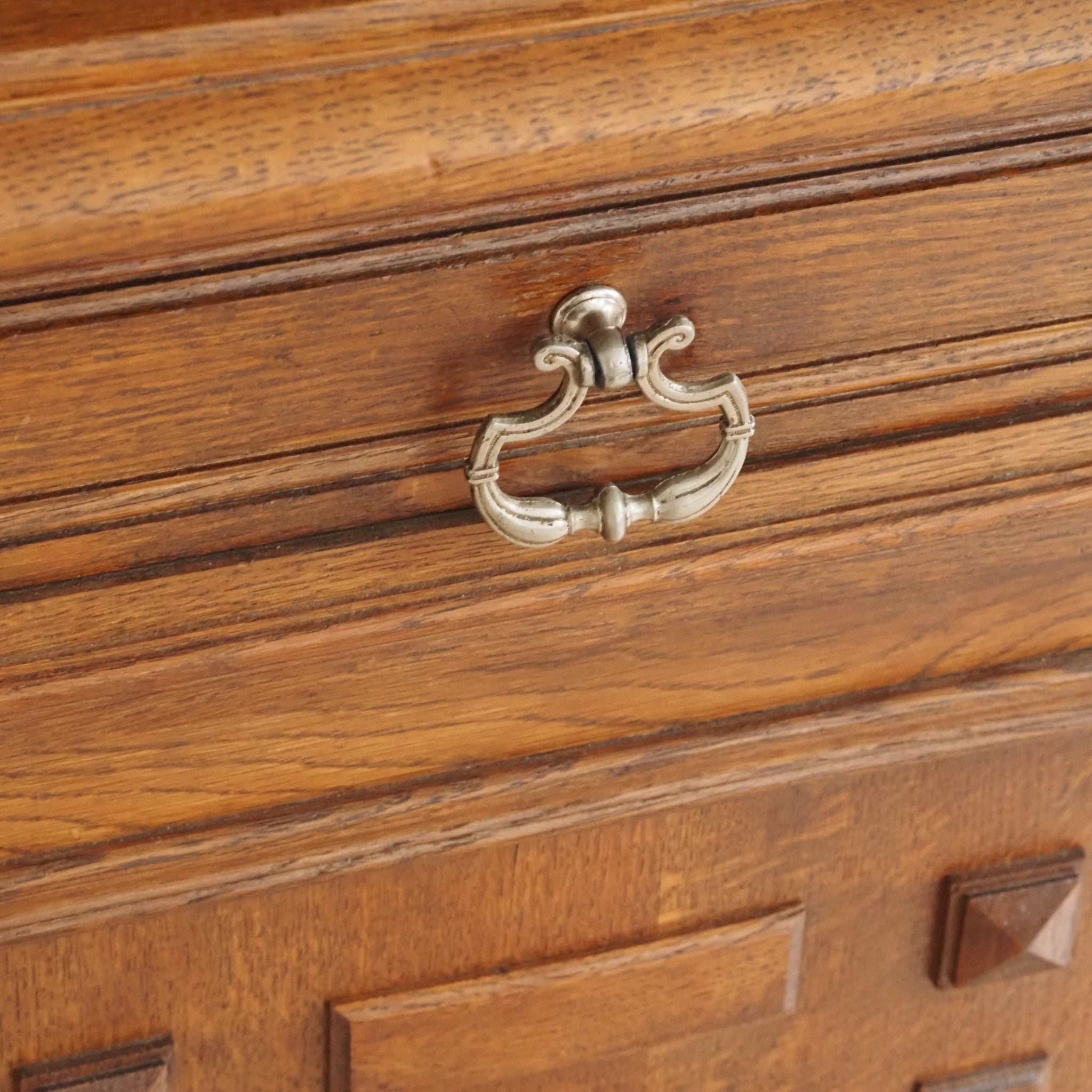 Antikes französisches Gründerzeit Buffet - Vintage Buffetschrank Eiche