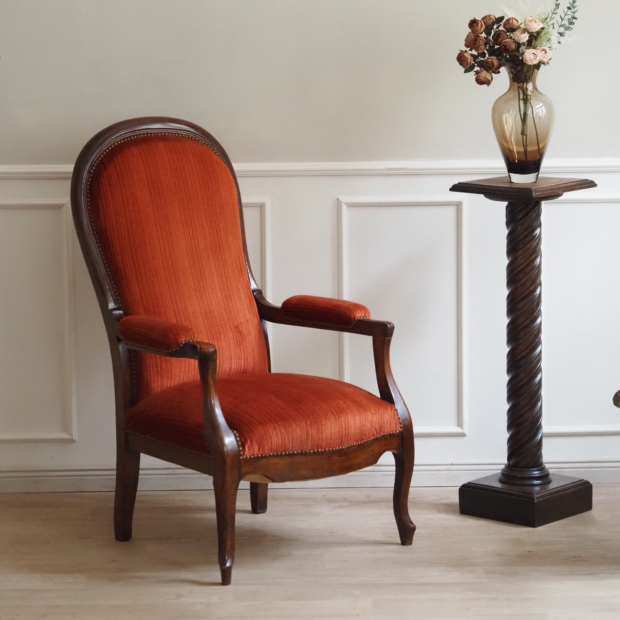 Historischer Armlehnstuhl um 1890 - Antiker französischer Salonsessel