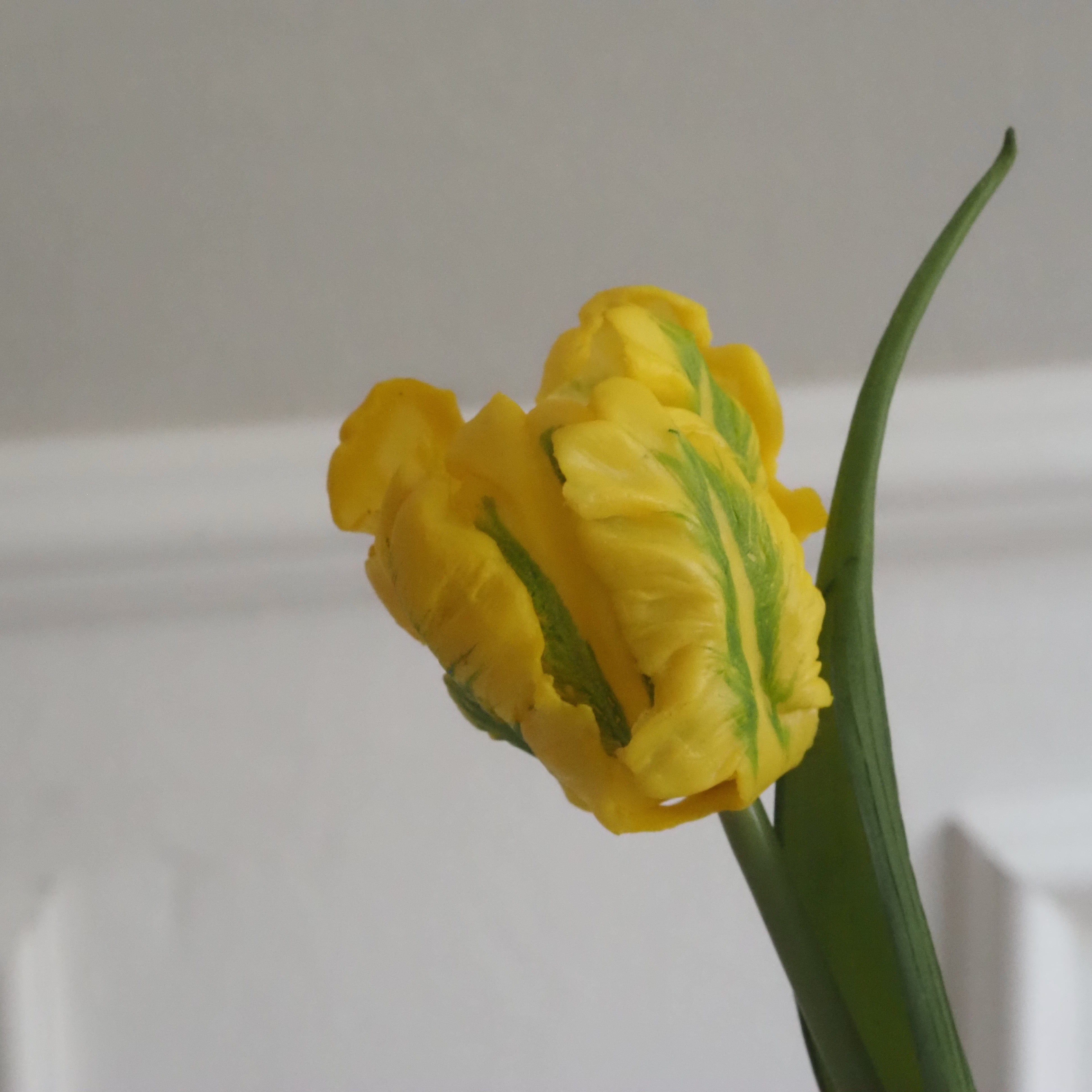 Papagei-Tulpenbund · künstlicher Tulpenzweig