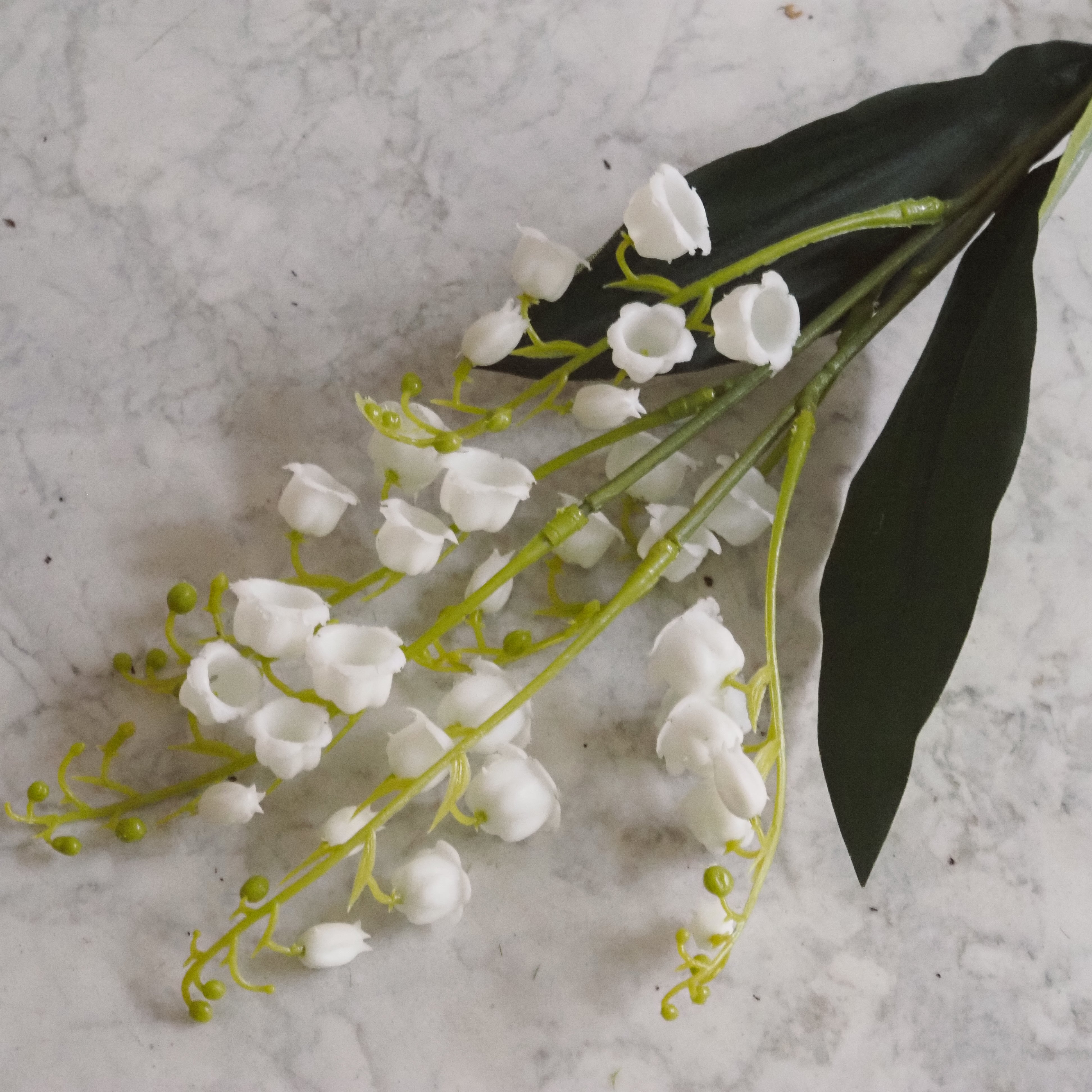 Maiglöckchenzweig · botanische Replik / Frühlingsdekoration Kunstblume