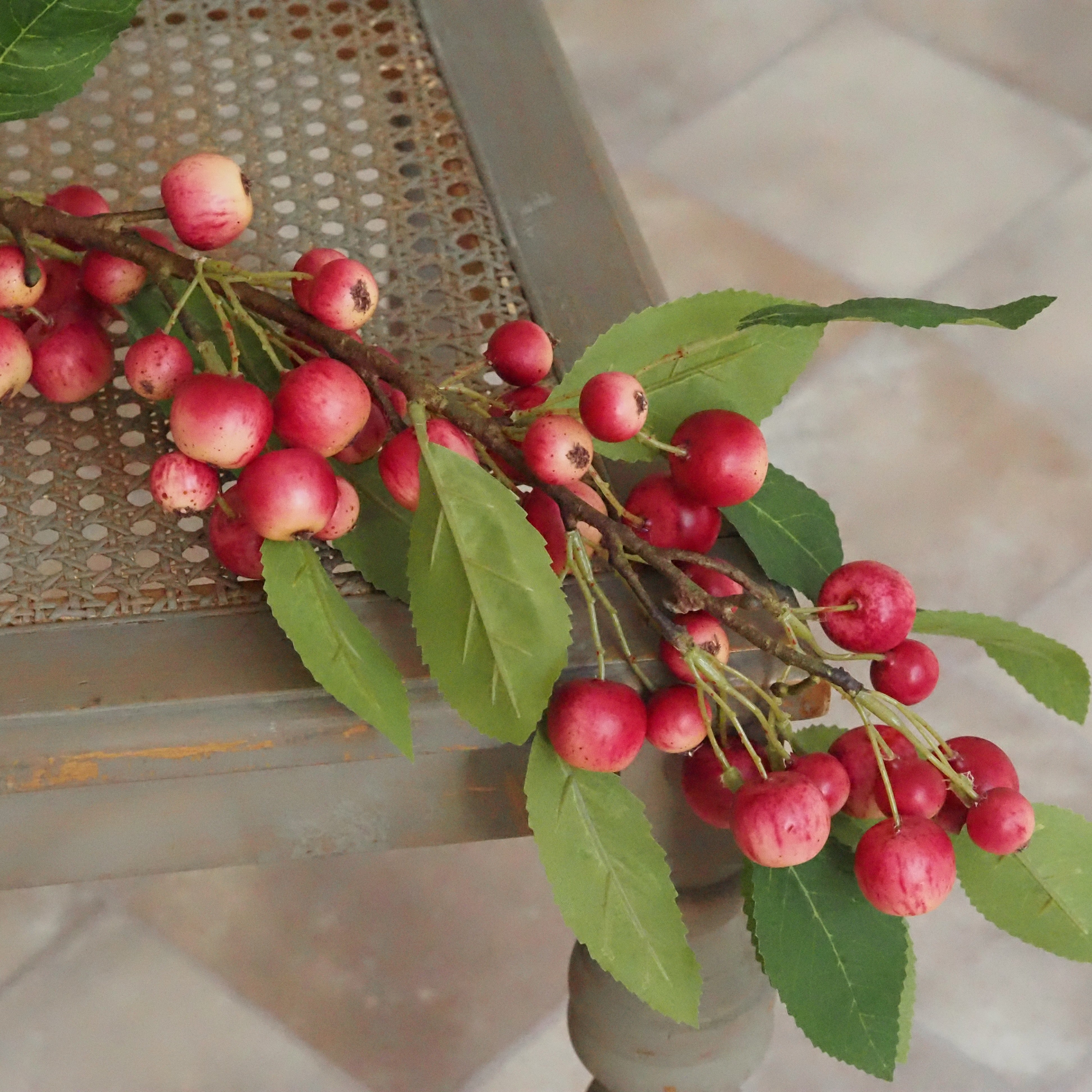 Zieräpfel-Zweig Rosé · Fruchtzweig im Landhausstil