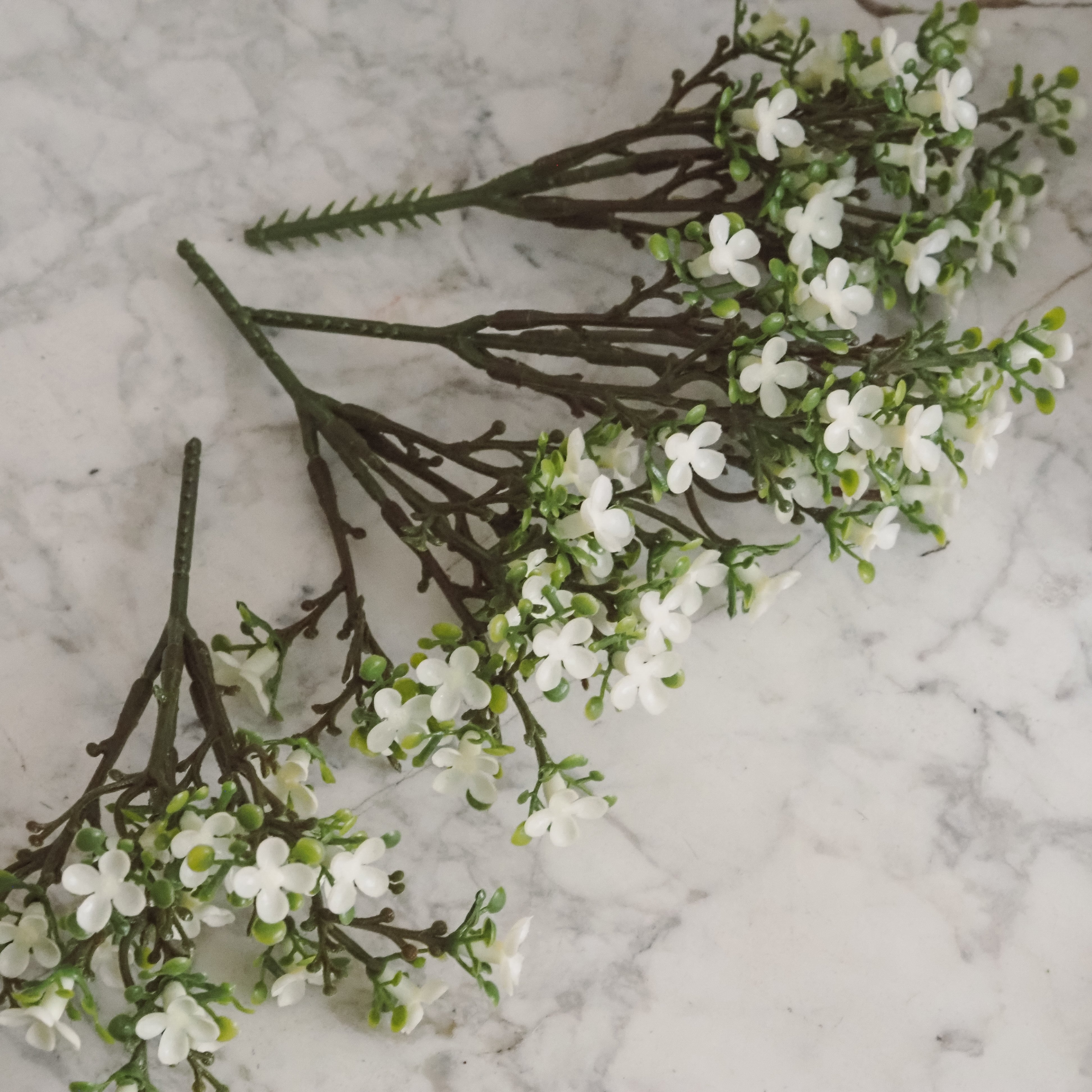 Mini-Blütenzweige · feine Frühlingsdekoration für Glasobjekte