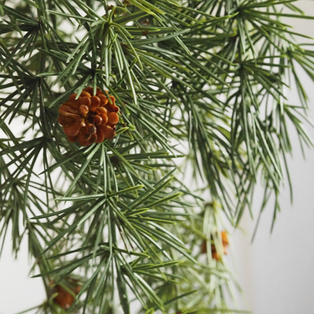 Lärchenhänger Grün · Nadelzweig Zapfen Winterdekoration