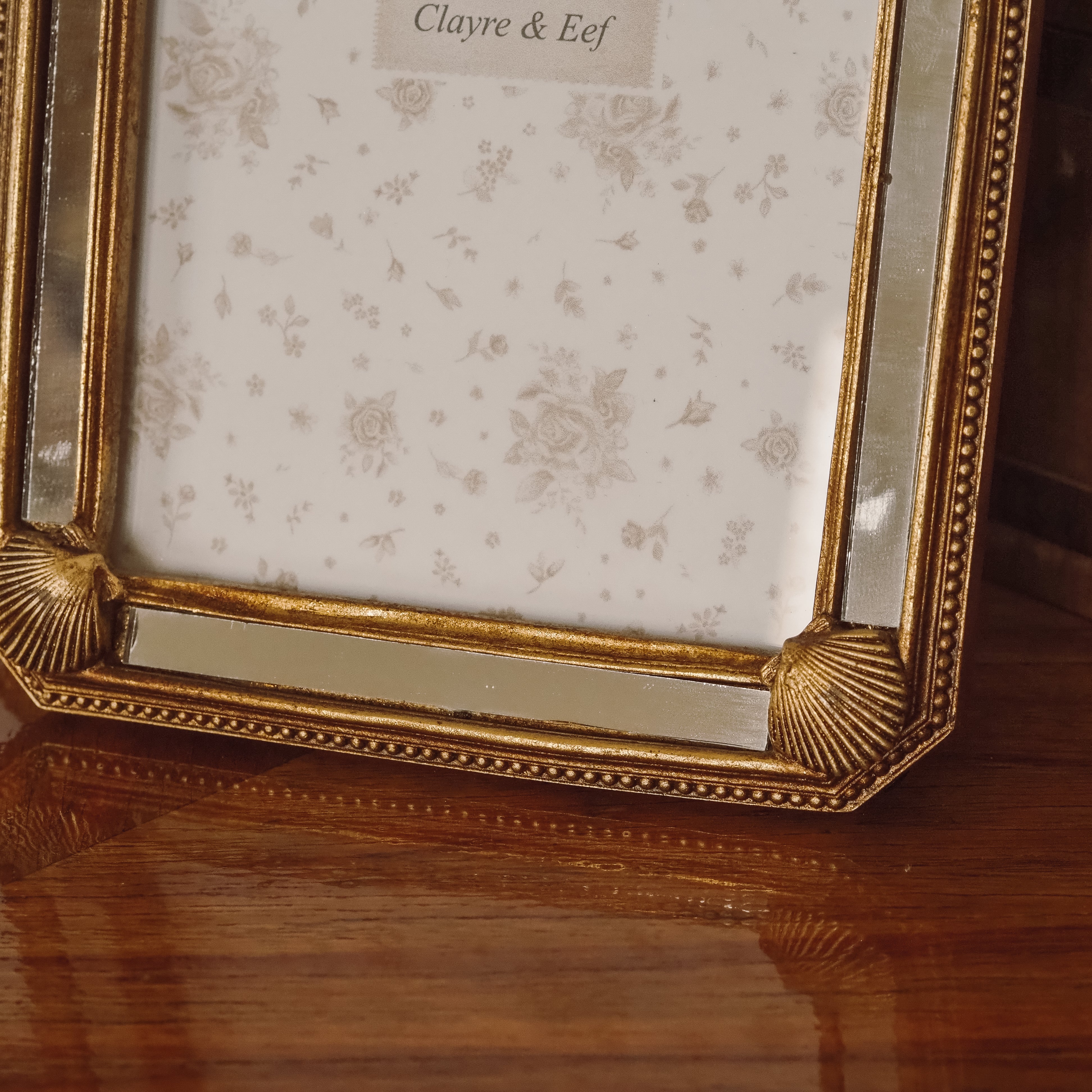 Bilderrahmen Gold · Muschelornamente · Art-Déco-Stil · 9x12 cm oder 13x18 cm