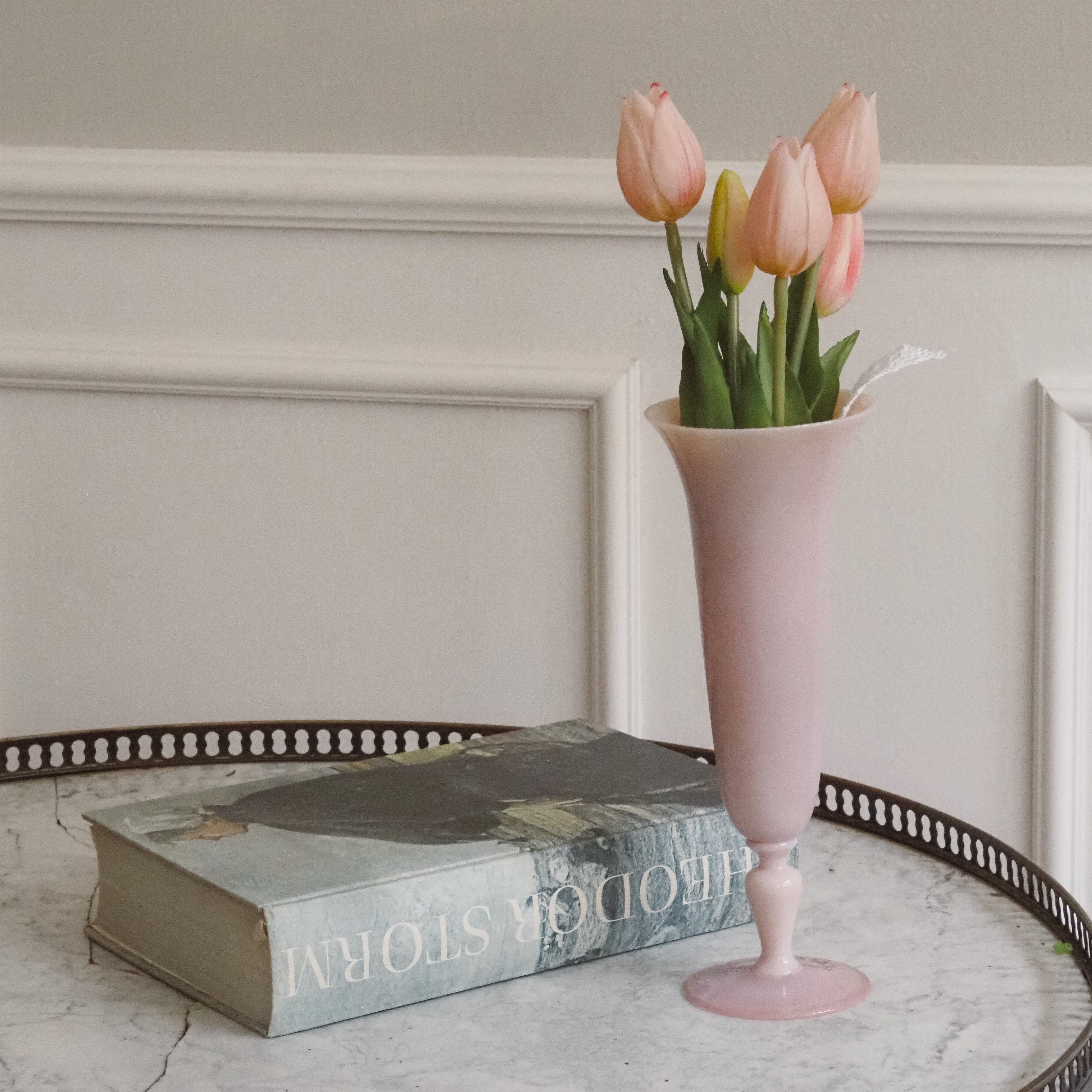 Tulpen Bündel · rosa Textiltulpen · dekorativer Frühlingszweig