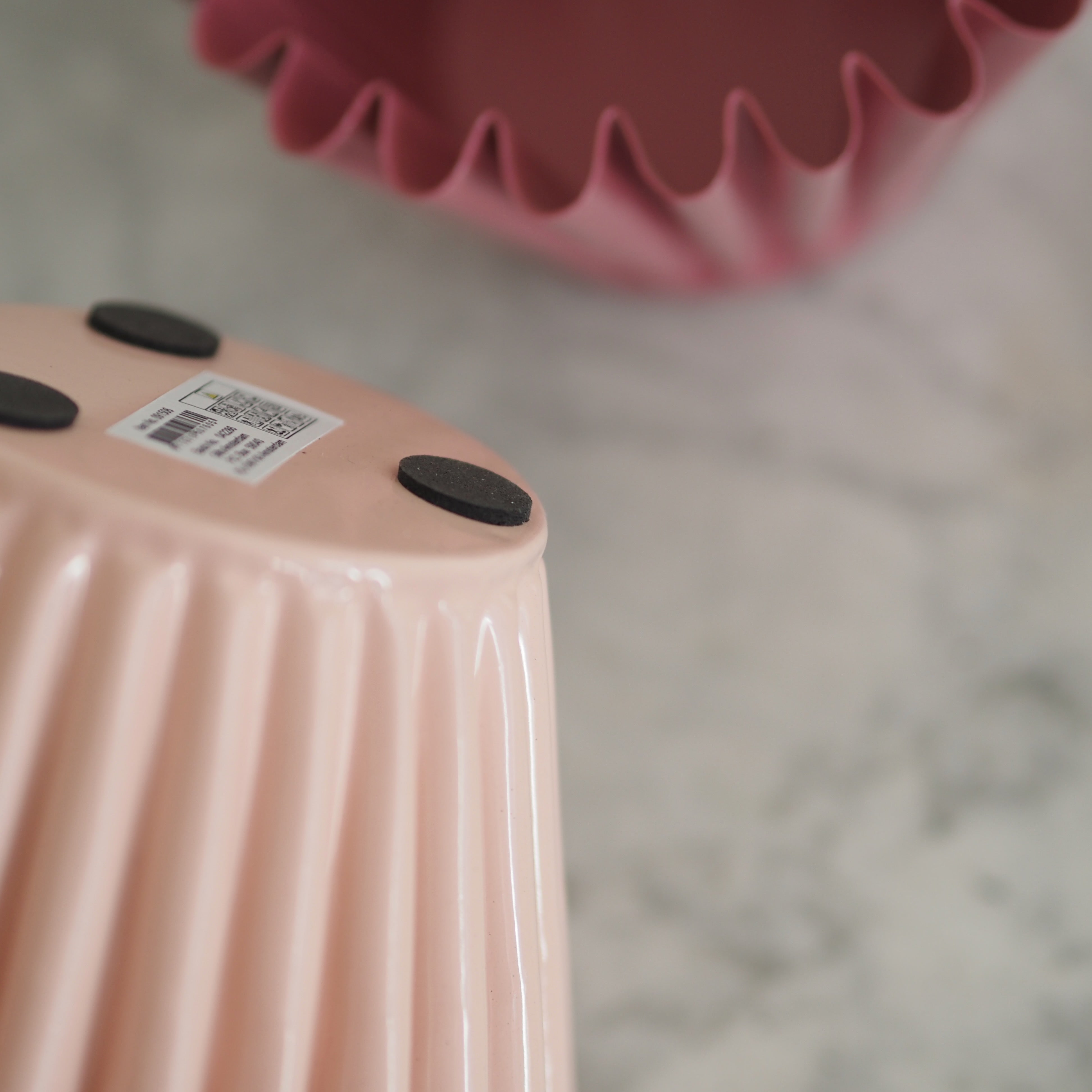 Teelichthalter / Übertopf Set · geriffelte Form · Pastell Keramik